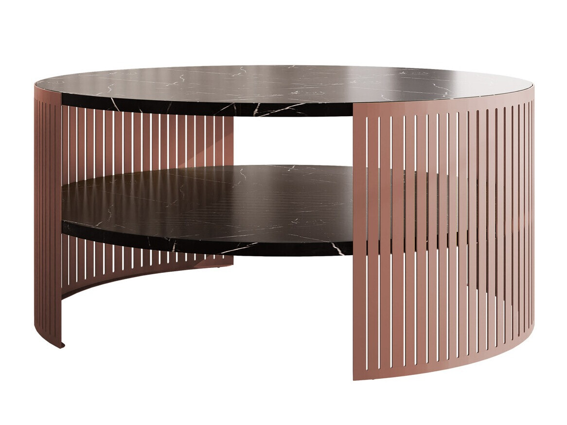 Salontafel Sordore 114 (Roze + Zwart marmer)