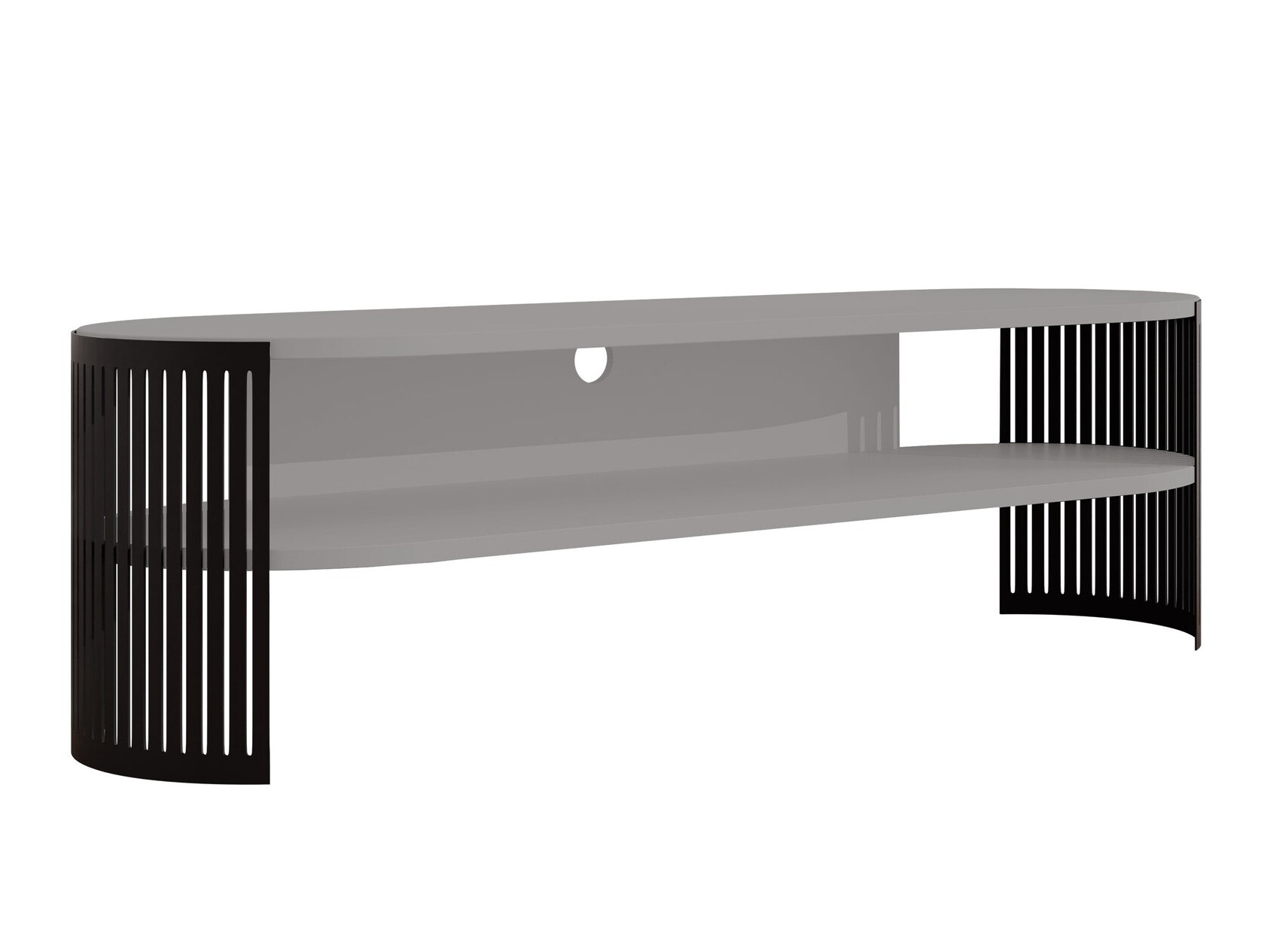 TV-meubel Sordore 121 (Zwart + Grafiet)
