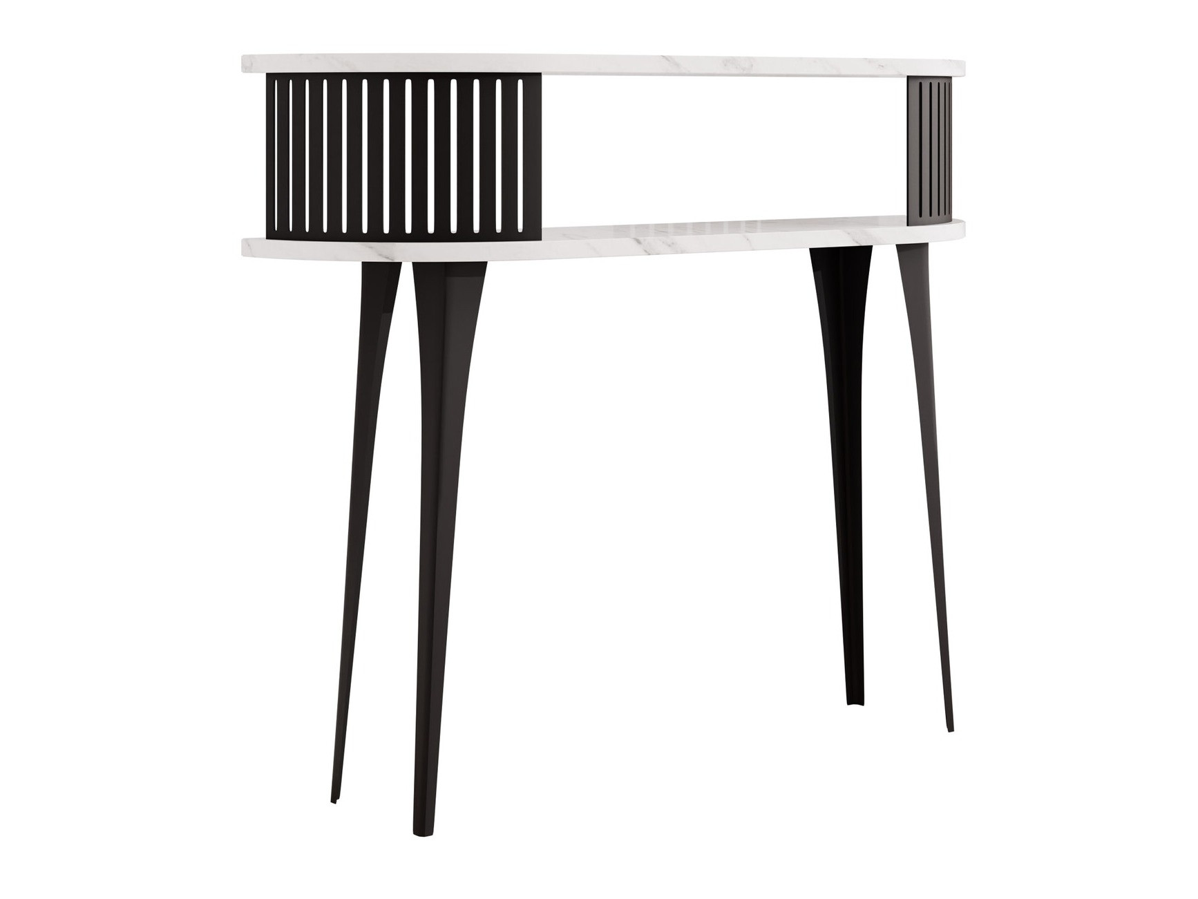 Wandtafel Vitum (Zwart + Wit marmer)