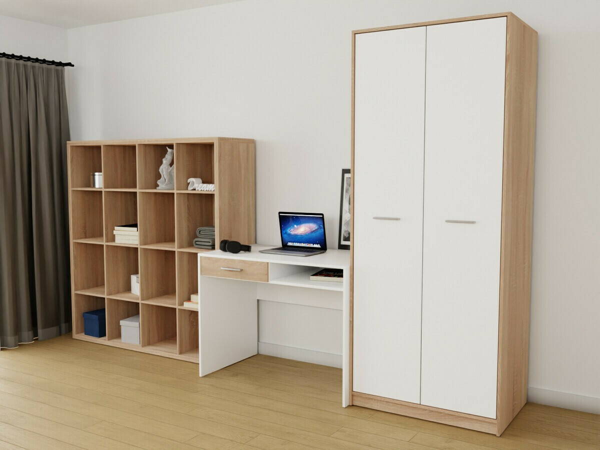 Thuiskantoorset Novsore 153 (Sonoma eik + Wit)