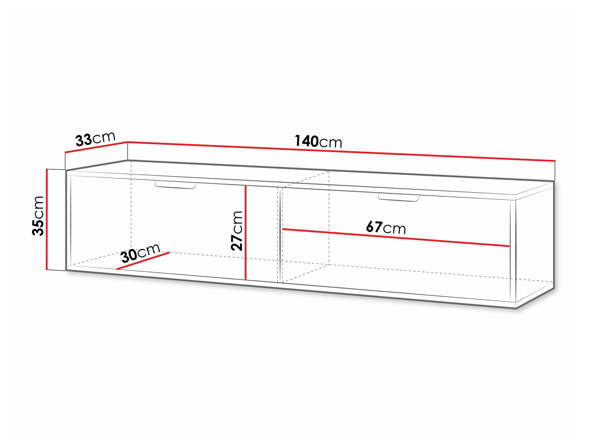 TV-meubel Hamilton 100 (Zwart)