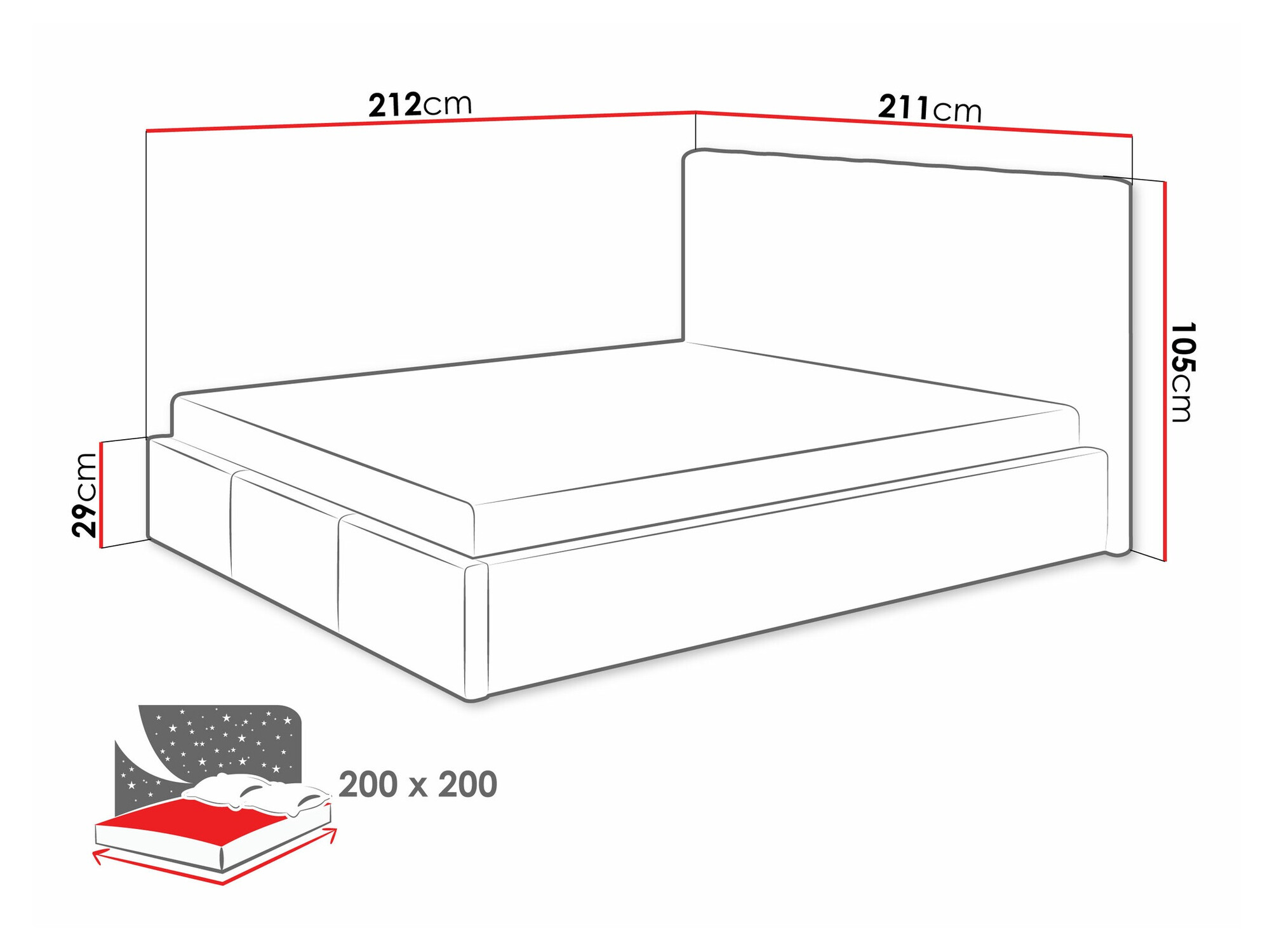 Bed ComfiDream 179 (Fresh 13)