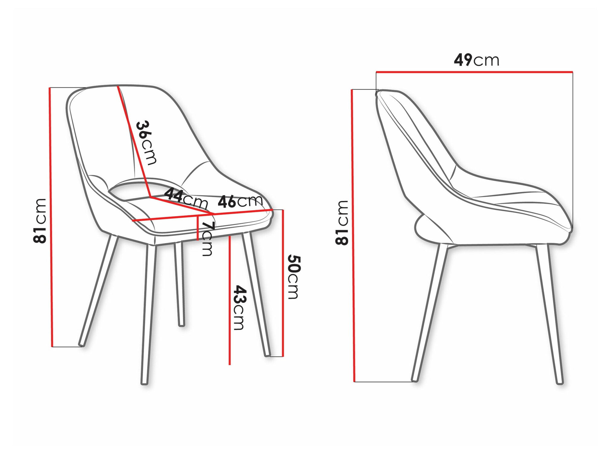 Stoel Comfivo 439 (Zwart)