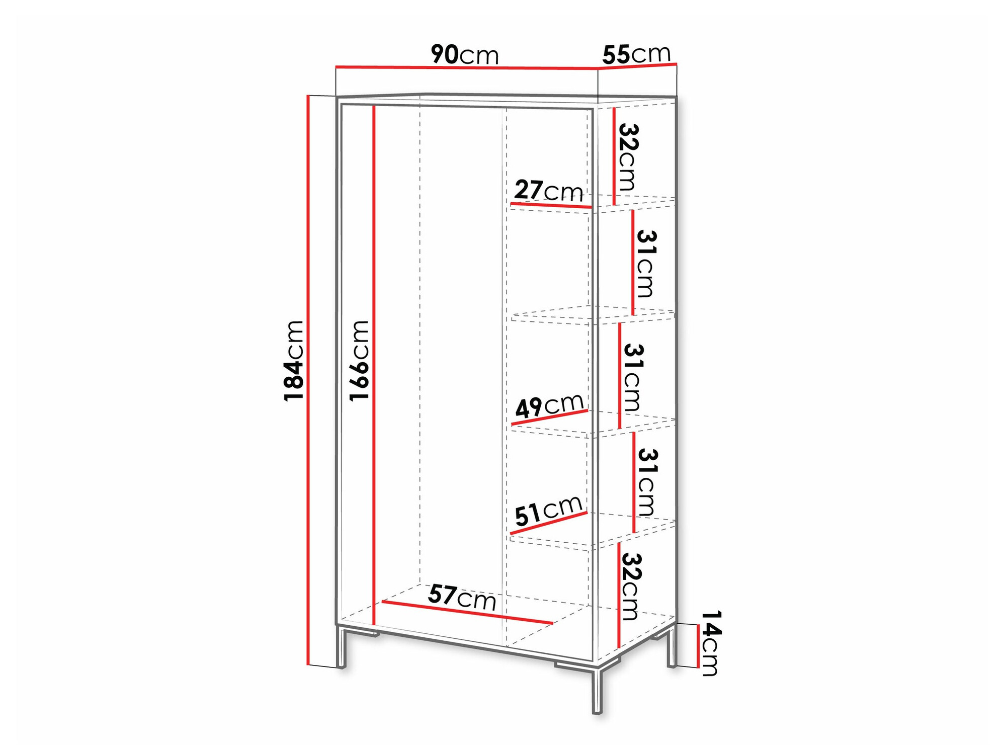 Kledingkast Etrfelu 107