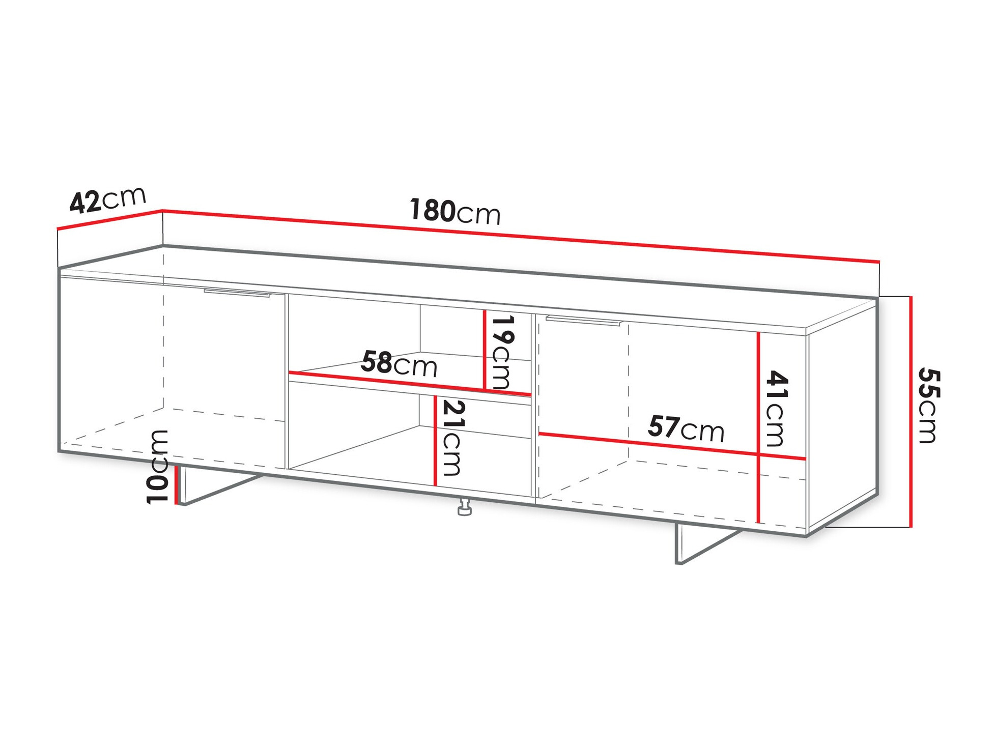 TV-meubel Flotei 105