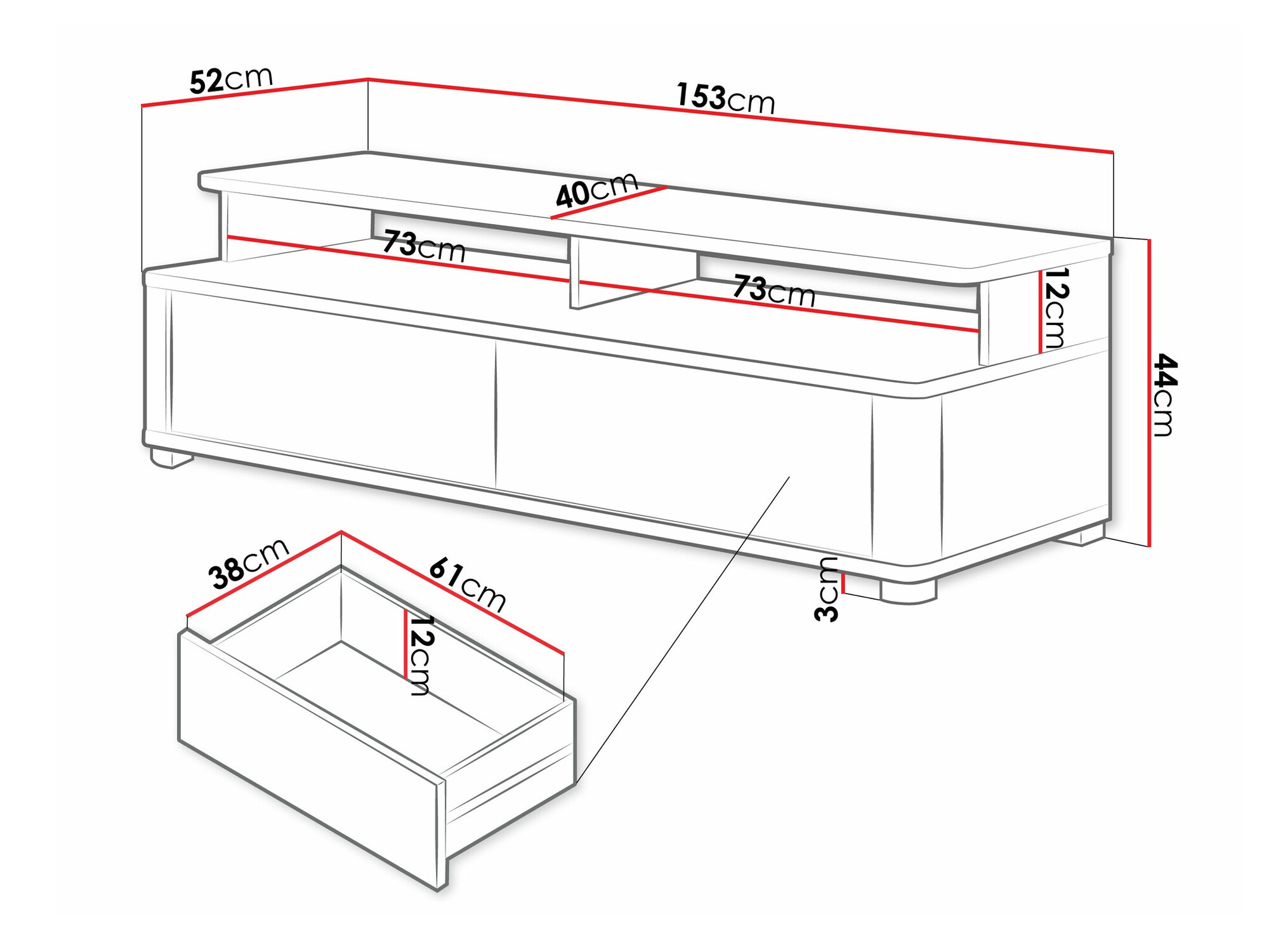 TV-meubel Melsali 104