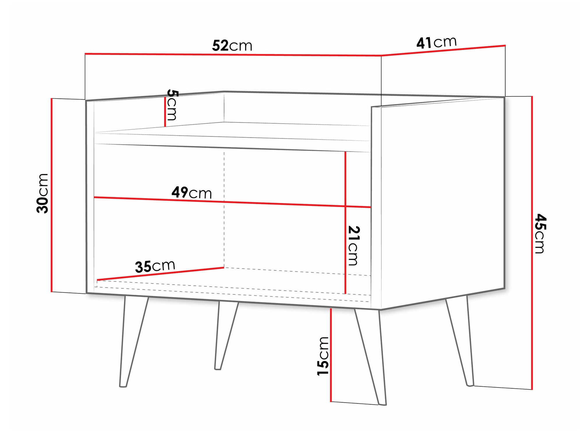 Nachtkastje Mirfivu 107