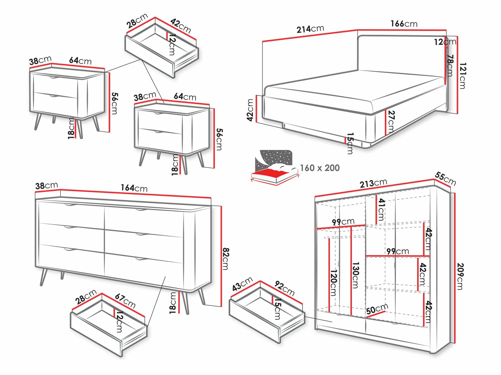Slaapkamerset Versoe 114