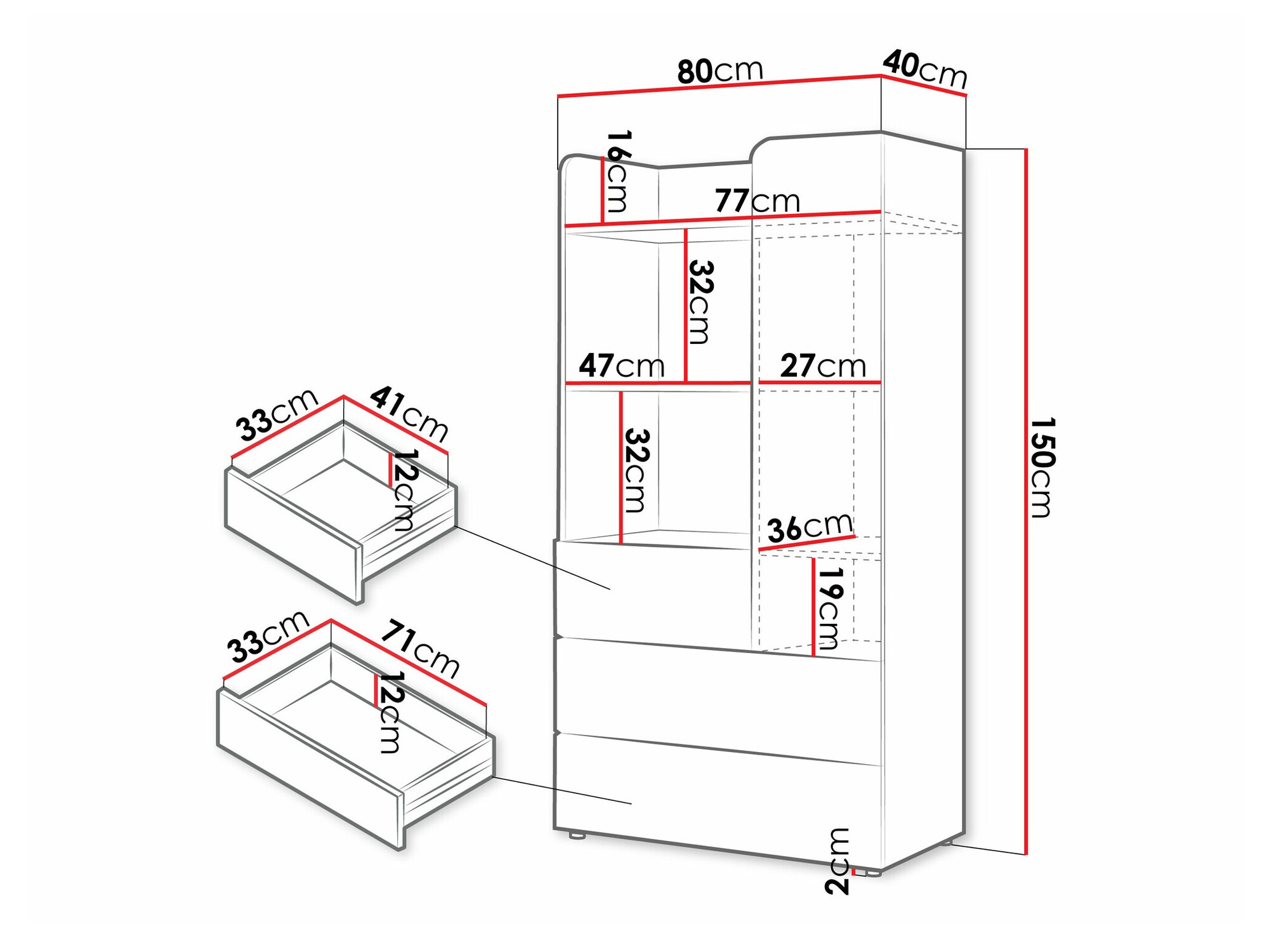 Boekenkast Domcali 105 (Coral + Eiken)