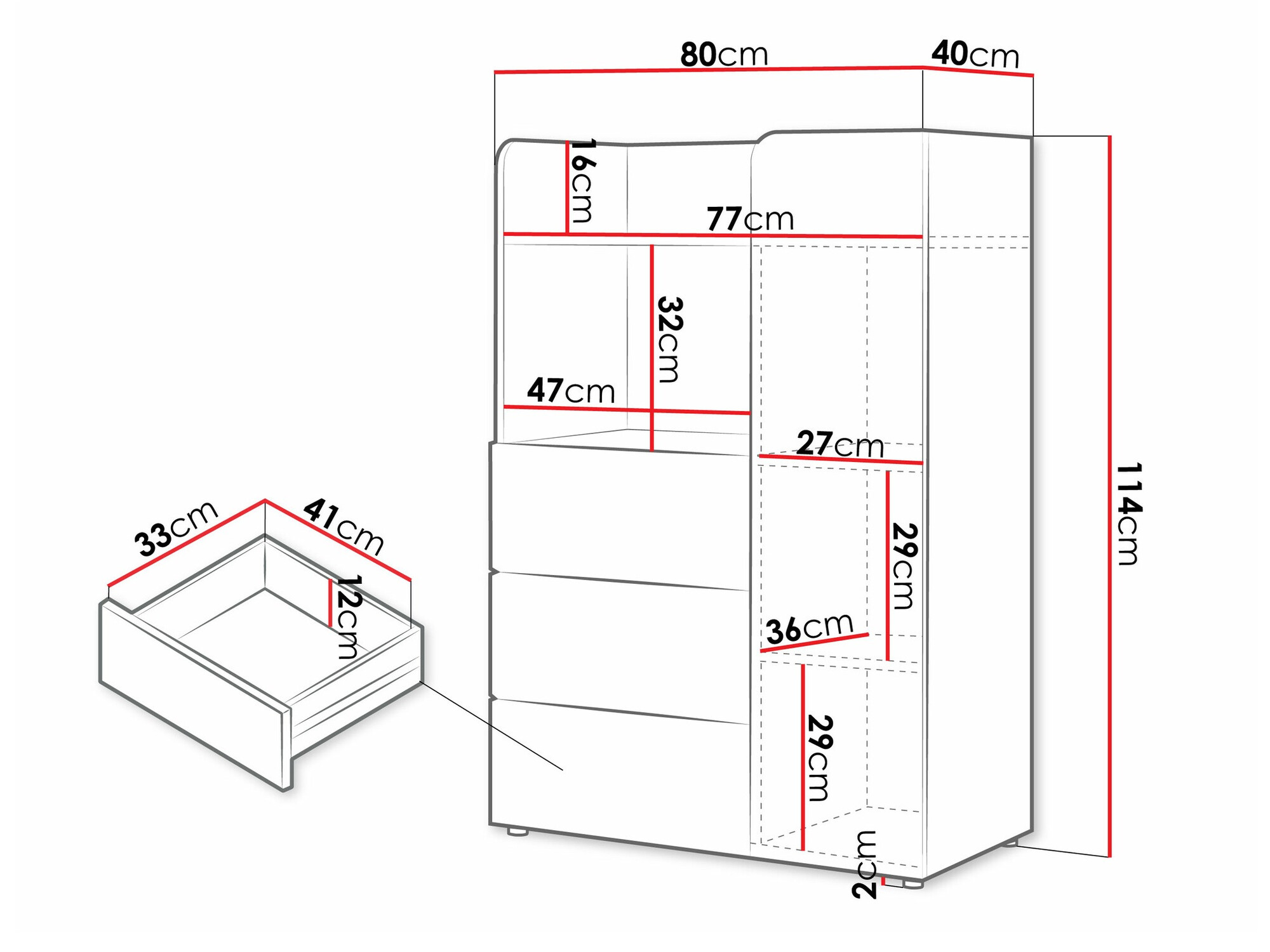 Boekenkast Domcali 106 (Grijs + Eiken)