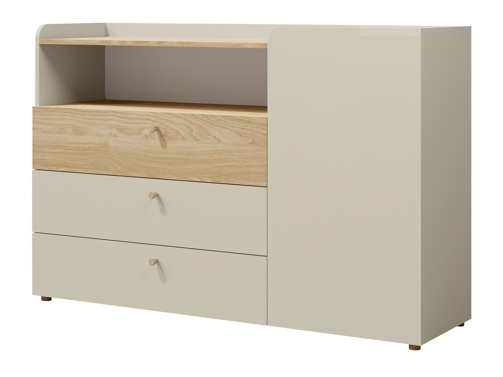 Ladekast Domcali 107 (Beige + Eiken)