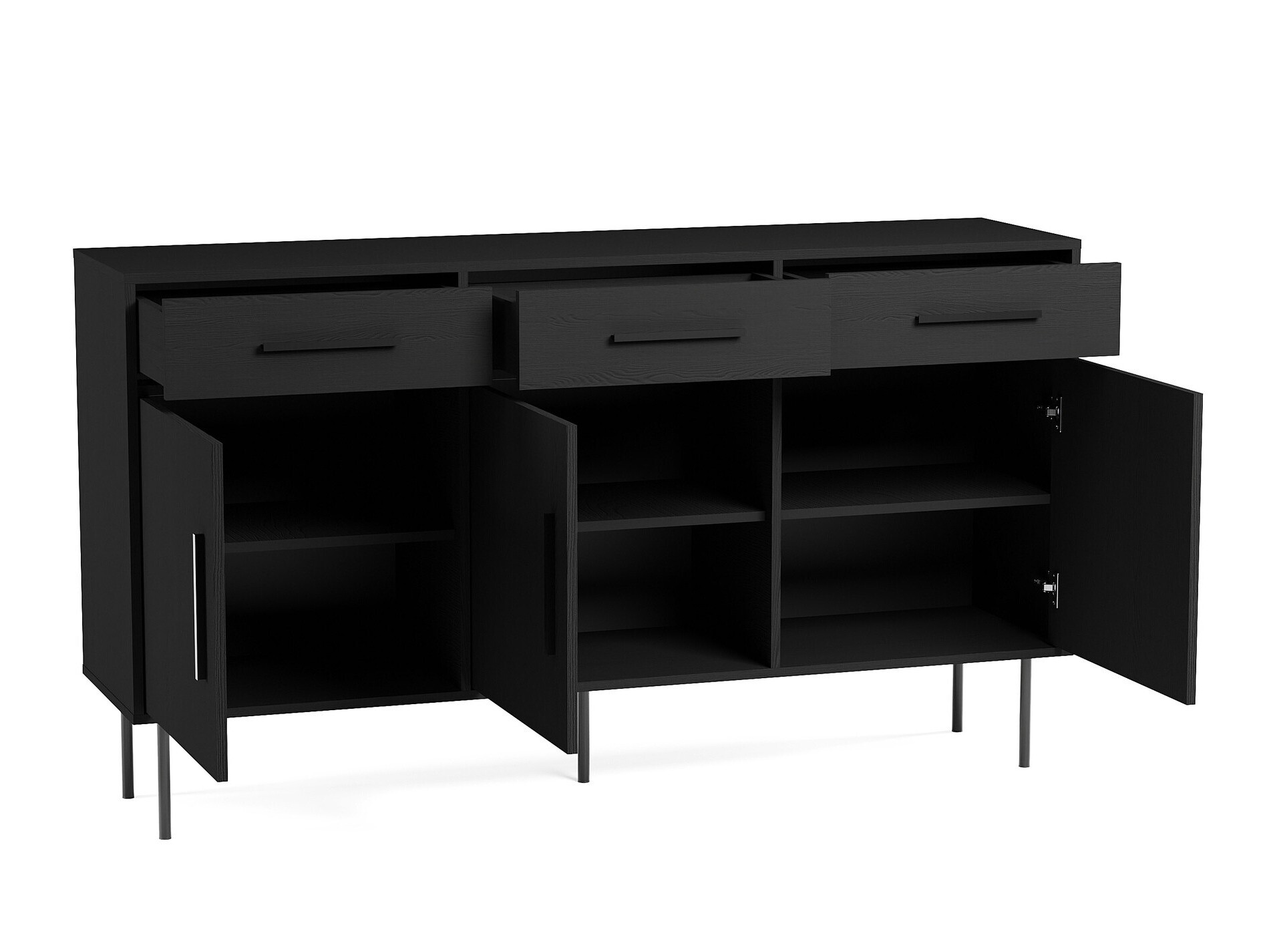 Ladekast Mansfield 104 (Zwart)