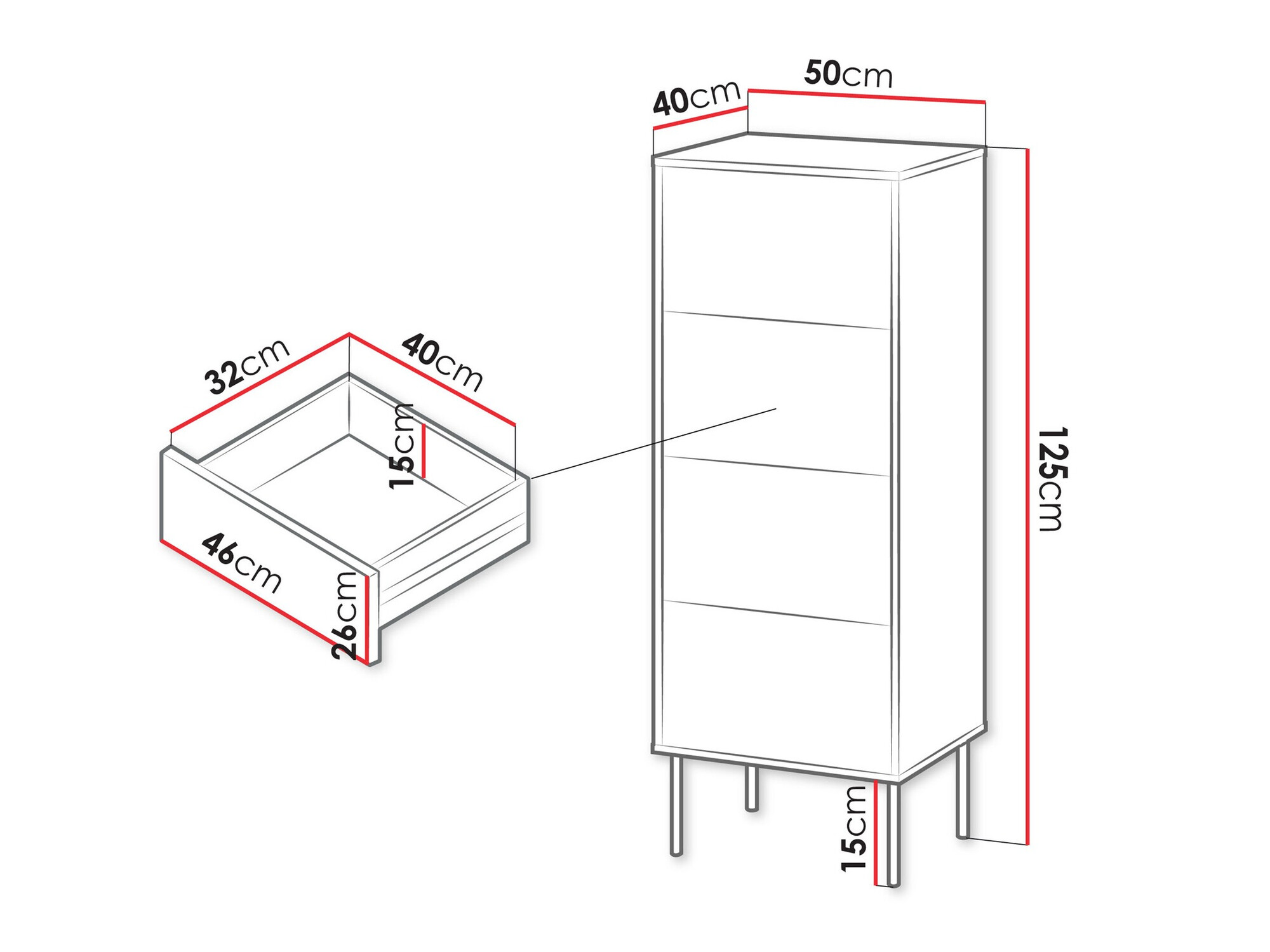 Ladekast Tolete 102 (Beige)