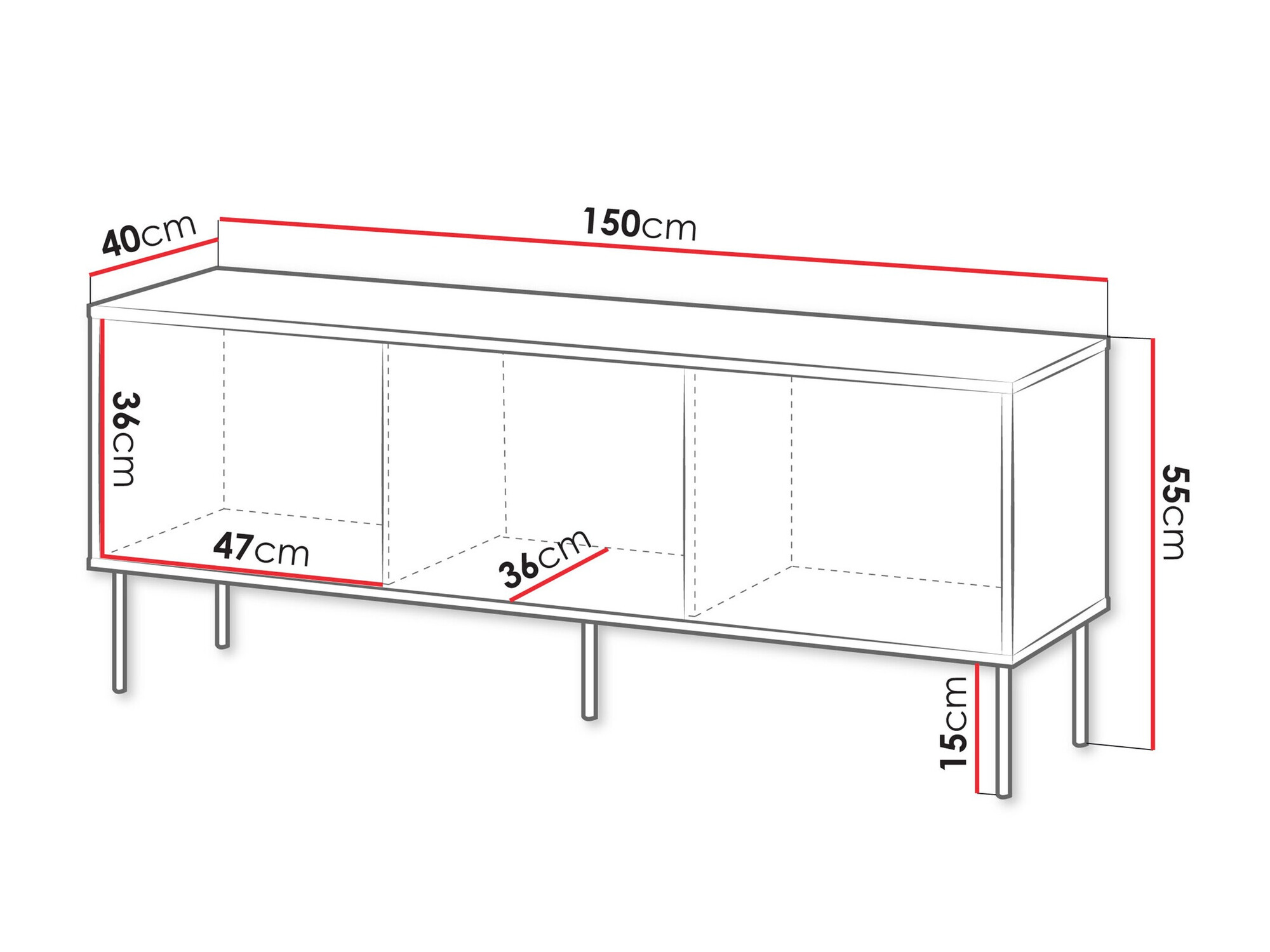 TV-meubel Tolete 104 (Beige)