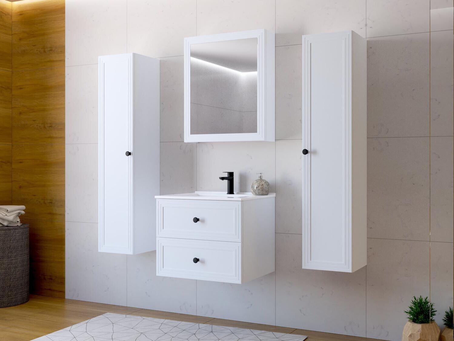 Badkamerspiegelkast Fiovele 101 (Wit)