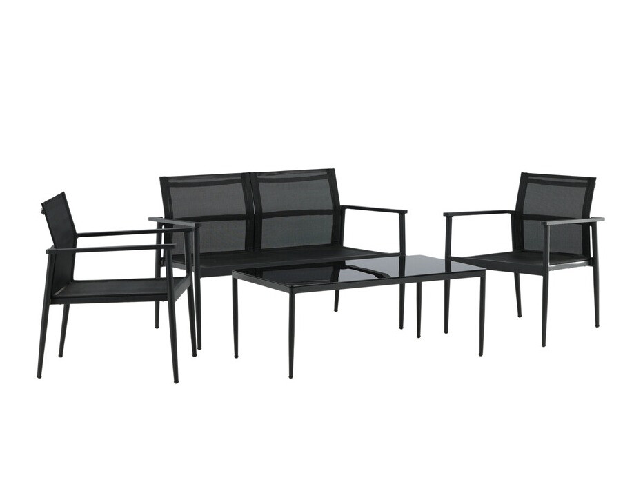 Buiten meubilair set Dallas 4632 (Zwart)