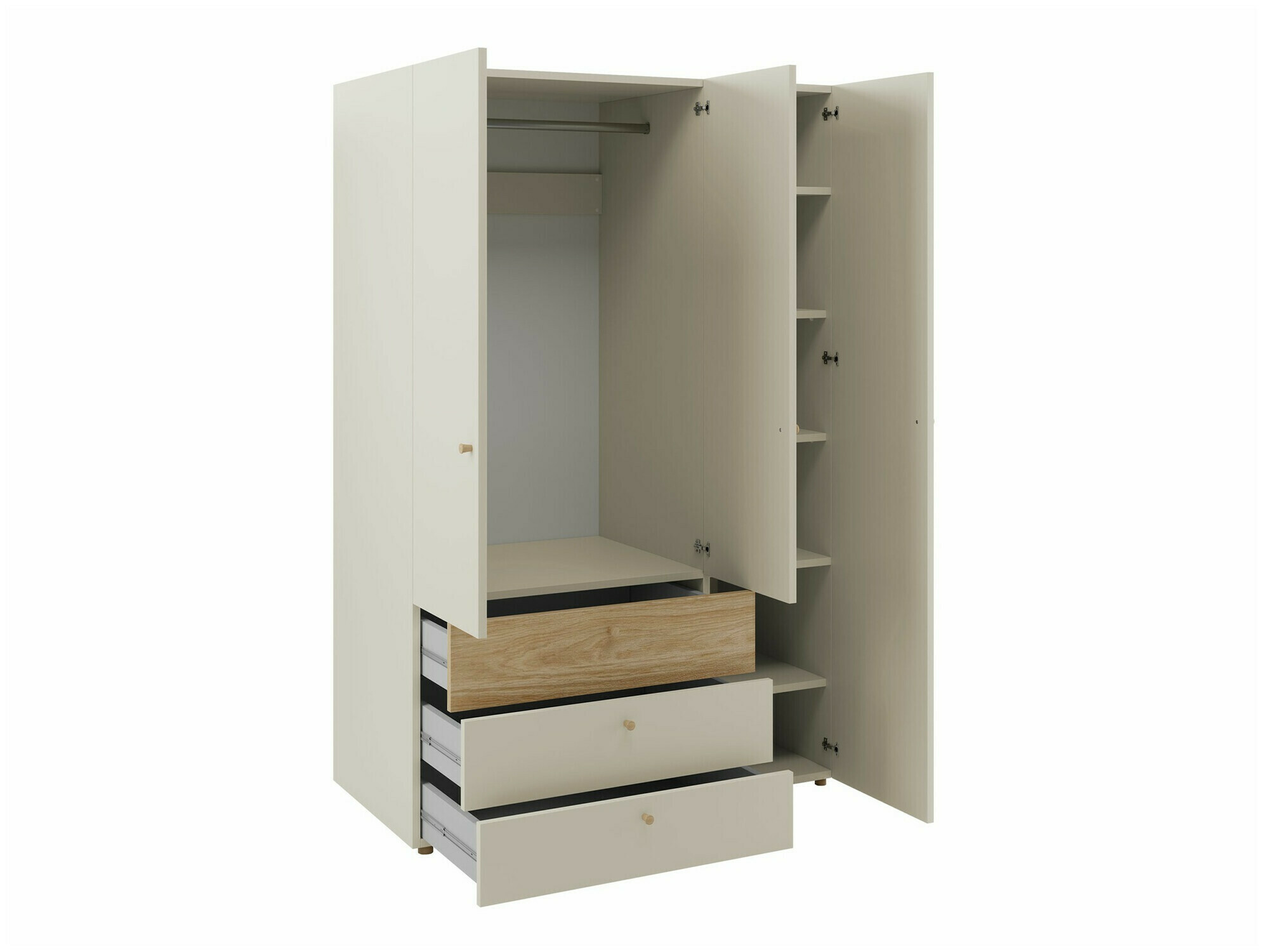 De reeks van de kinderkamer Domcali 116 (Beige + Eiken)