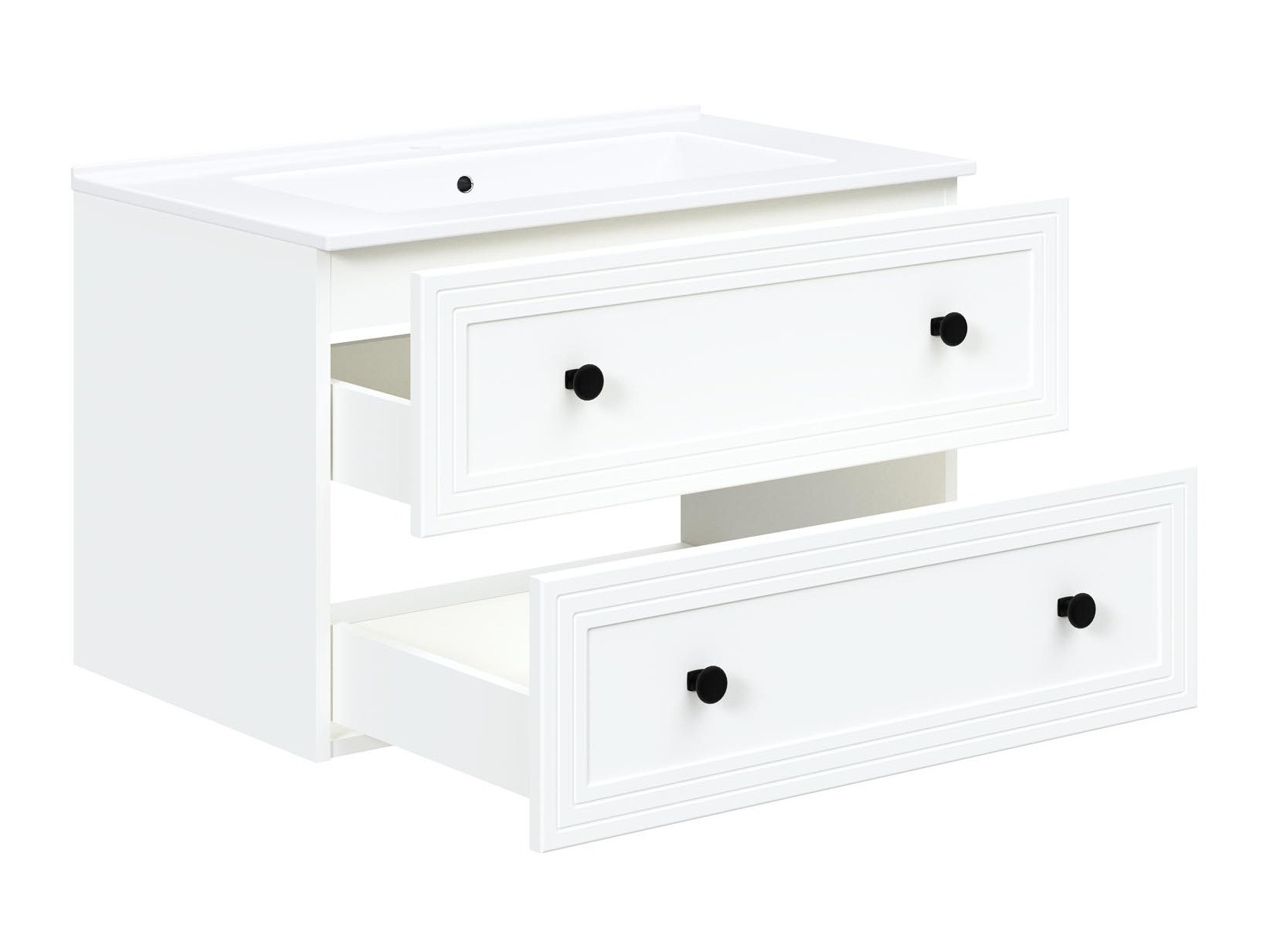 Hangend badkamermeubel voor wastafel Fiovele 104 (Wit)