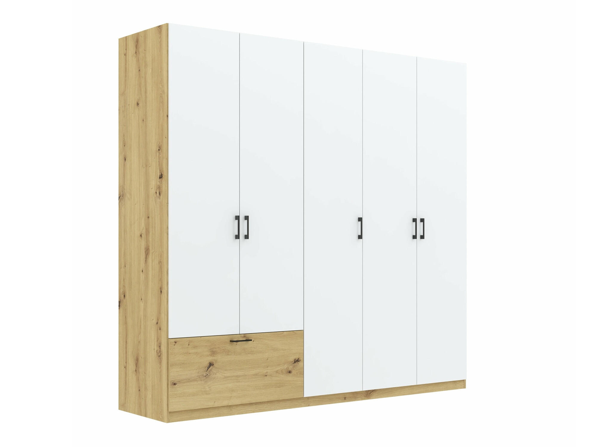 Kledingkast Bristol 249 (Artisan eiken + Wit)