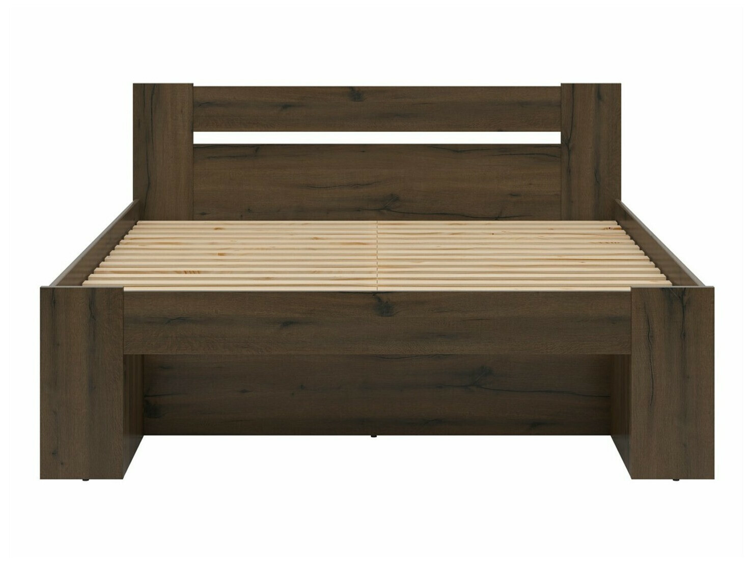 Bed Novsore 130 (Donkere eik)