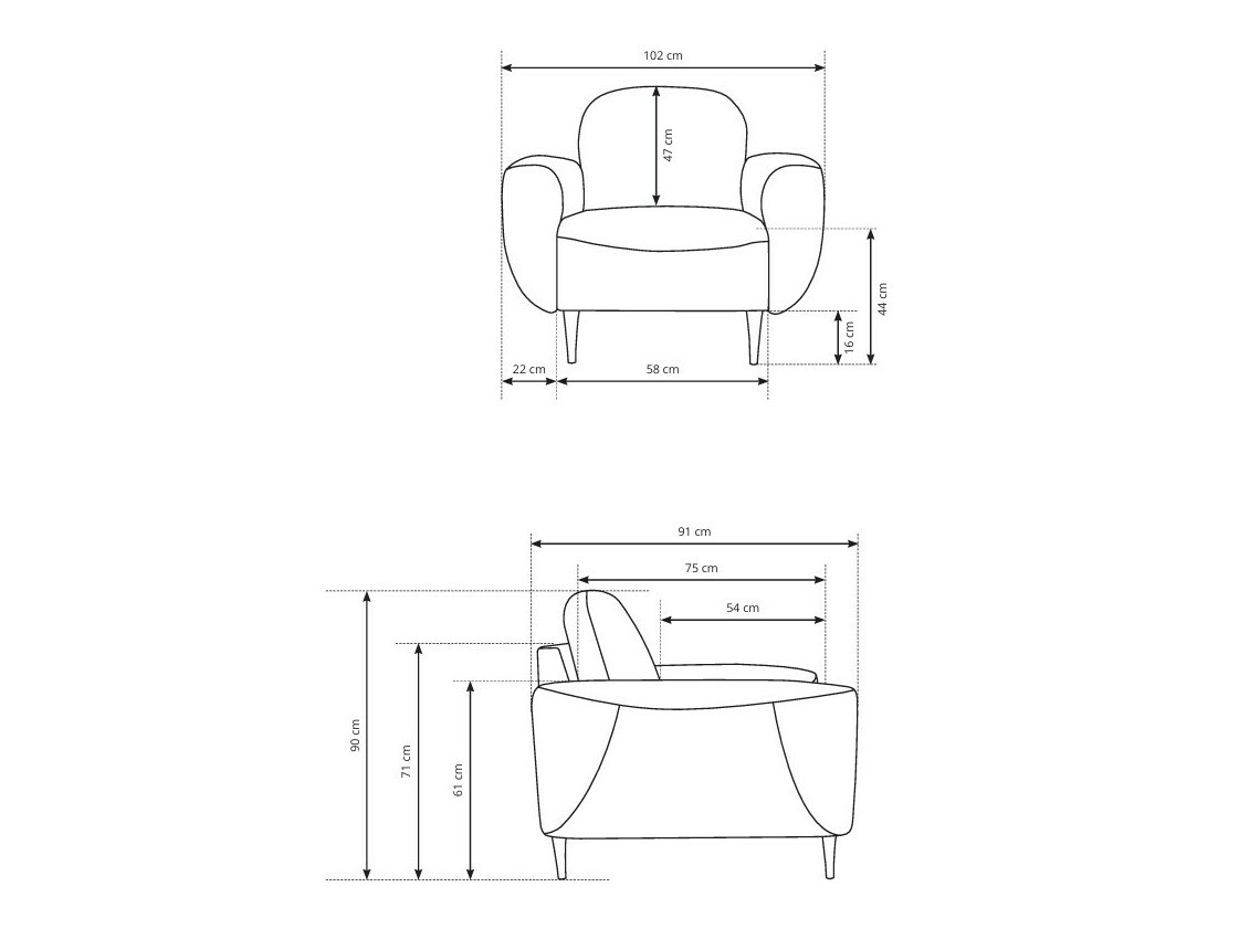 Fauteuil Kingston 144 (Perfect Harmony 01)