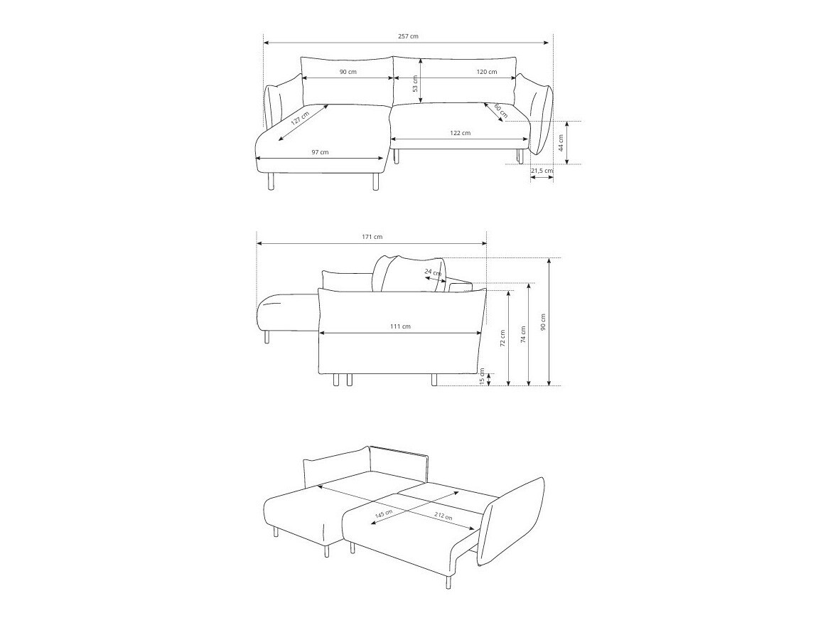 Hoekbank Kingston 145 (Anthology 02)