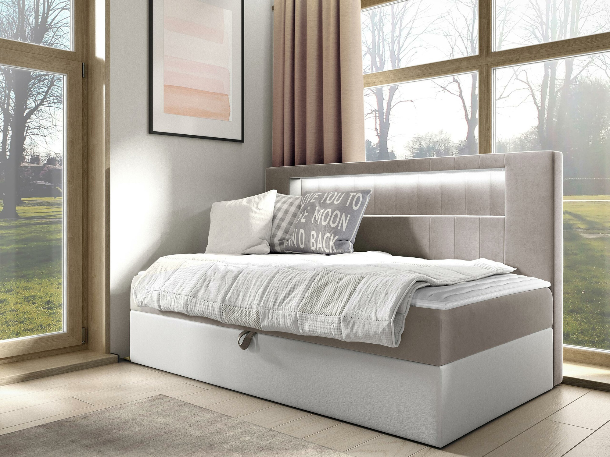 Boxspring Baltimore 168 (Soft 017 + Fresh 1)