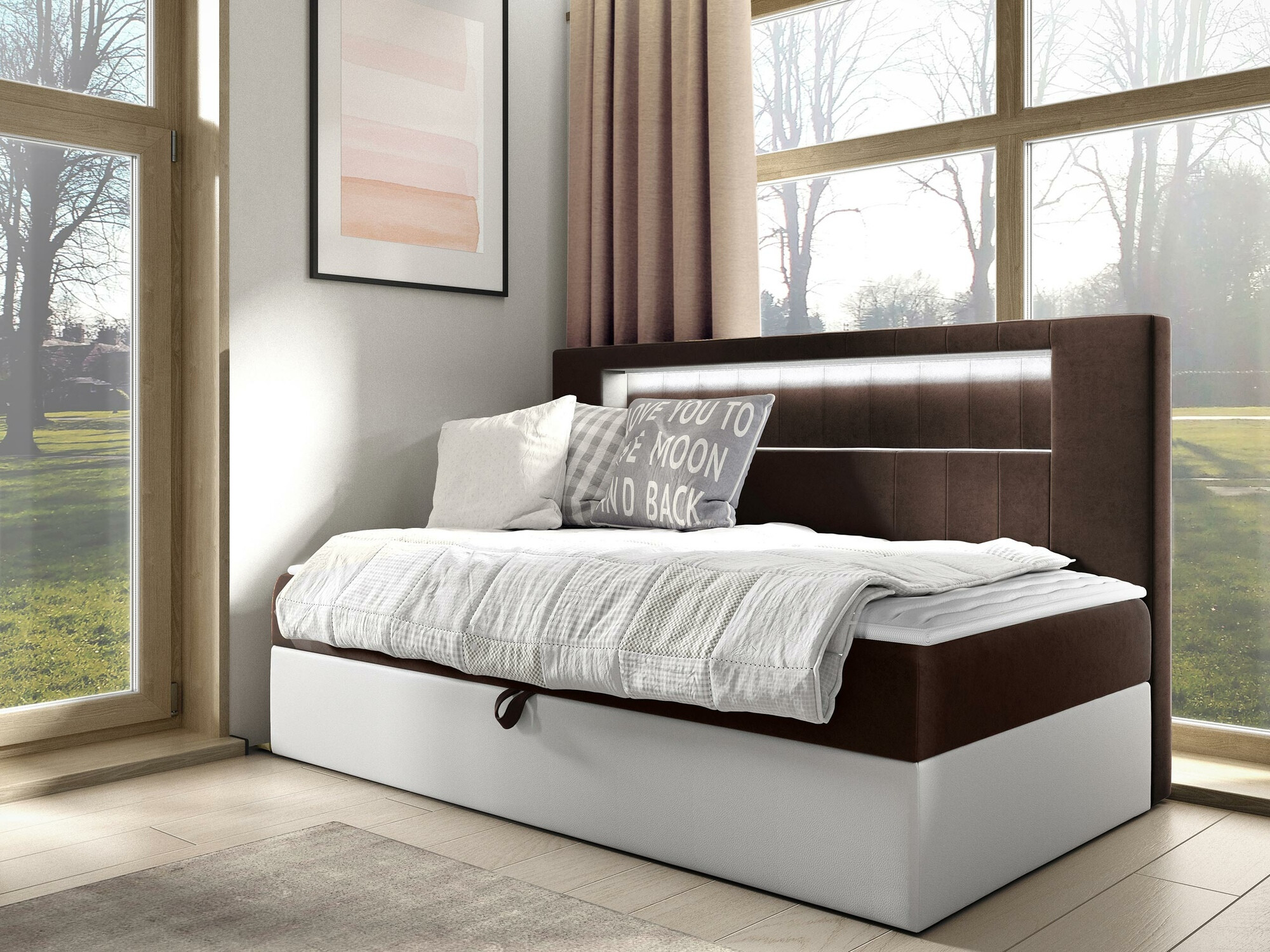 Boxspring Baltimore 168 (Soft 017 + Fresh 4)