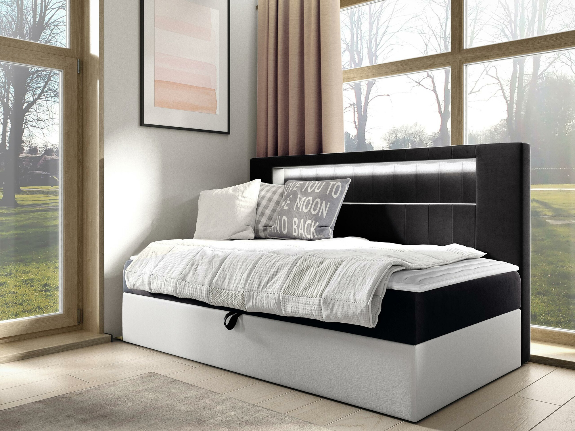 Boxspring Baltimore 168 (Soft 017 + Fresh 17)