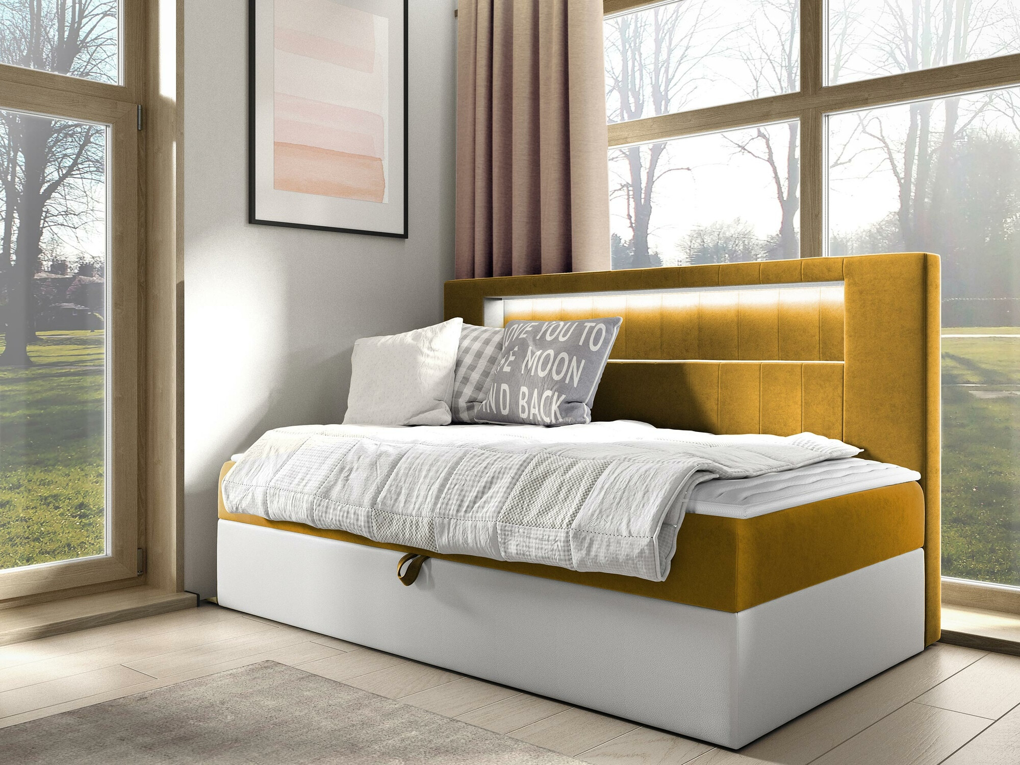 Boxspring Baltimore 168 (Soft 017 + Fresh 37)