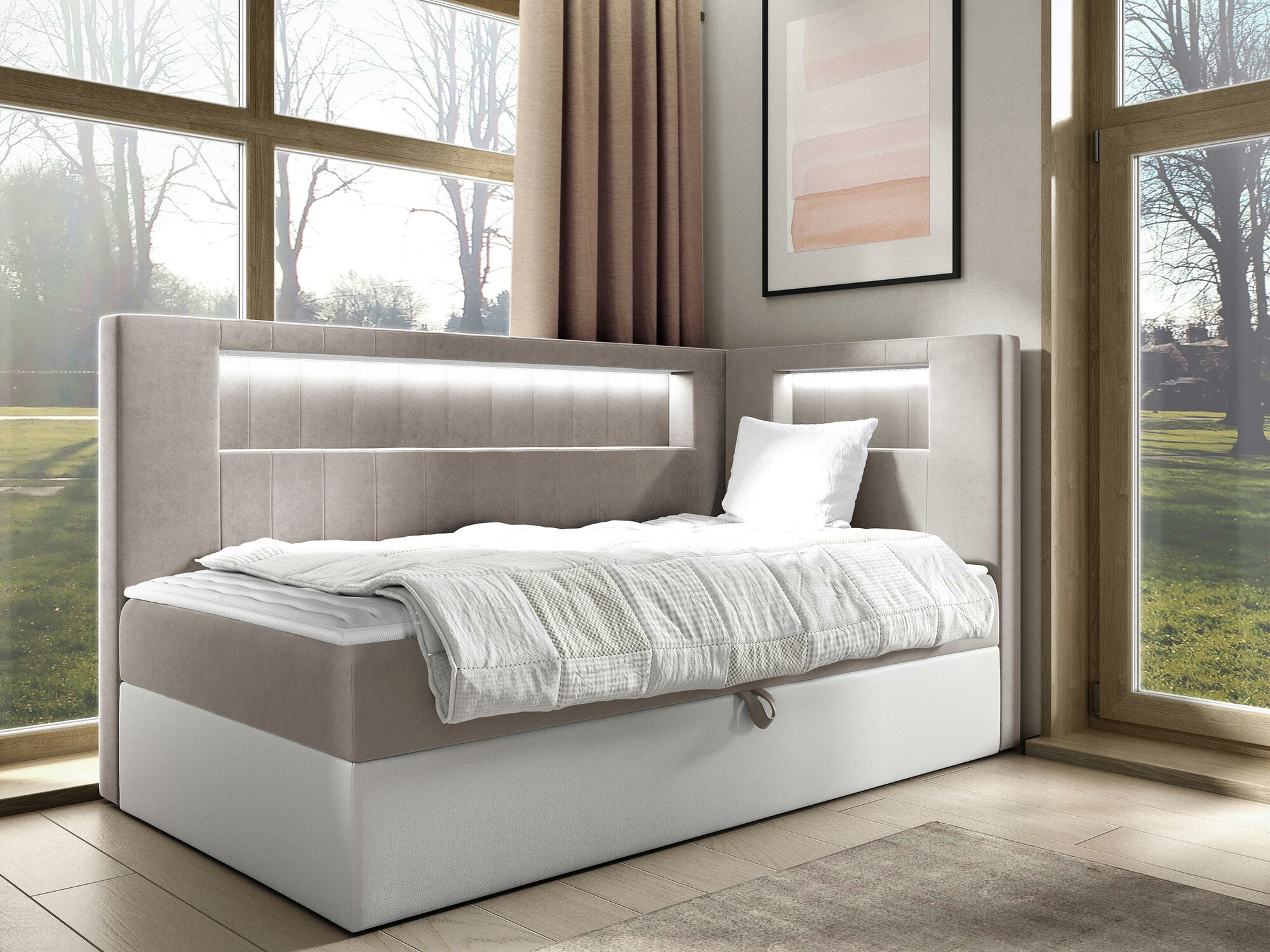 Boxspring Baltimore 172 (Soft 017 + Fresh 1)