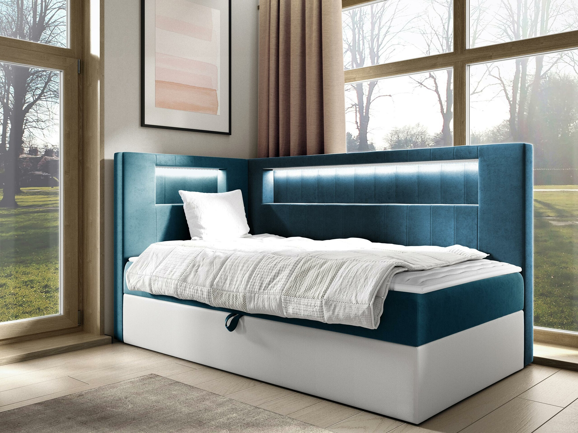 Boxspring Baltimore 172 (Soft 017 + Fresh 34)