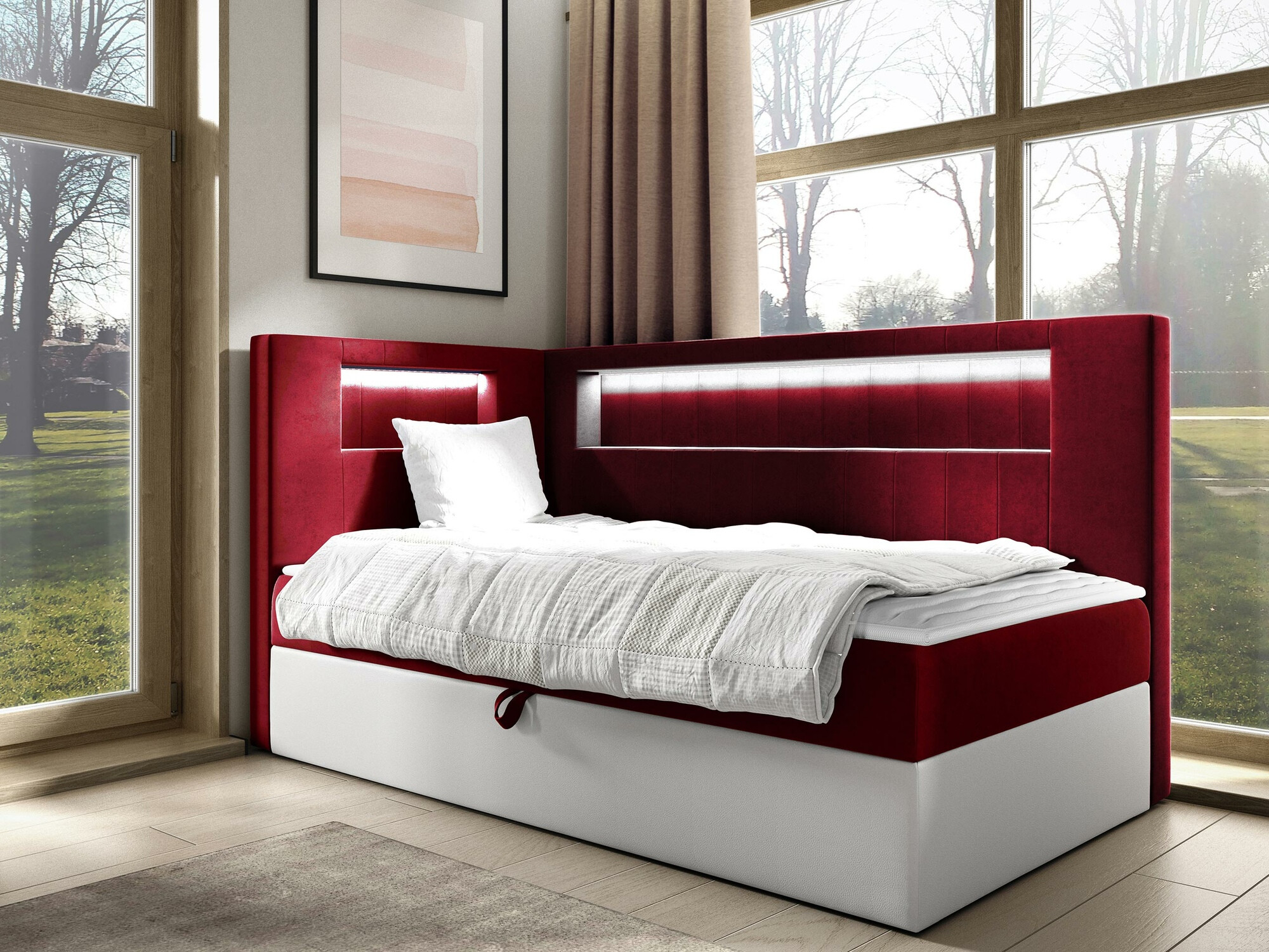 Boxspring Baltimore 172 (Soft 017 + Fresh 8)