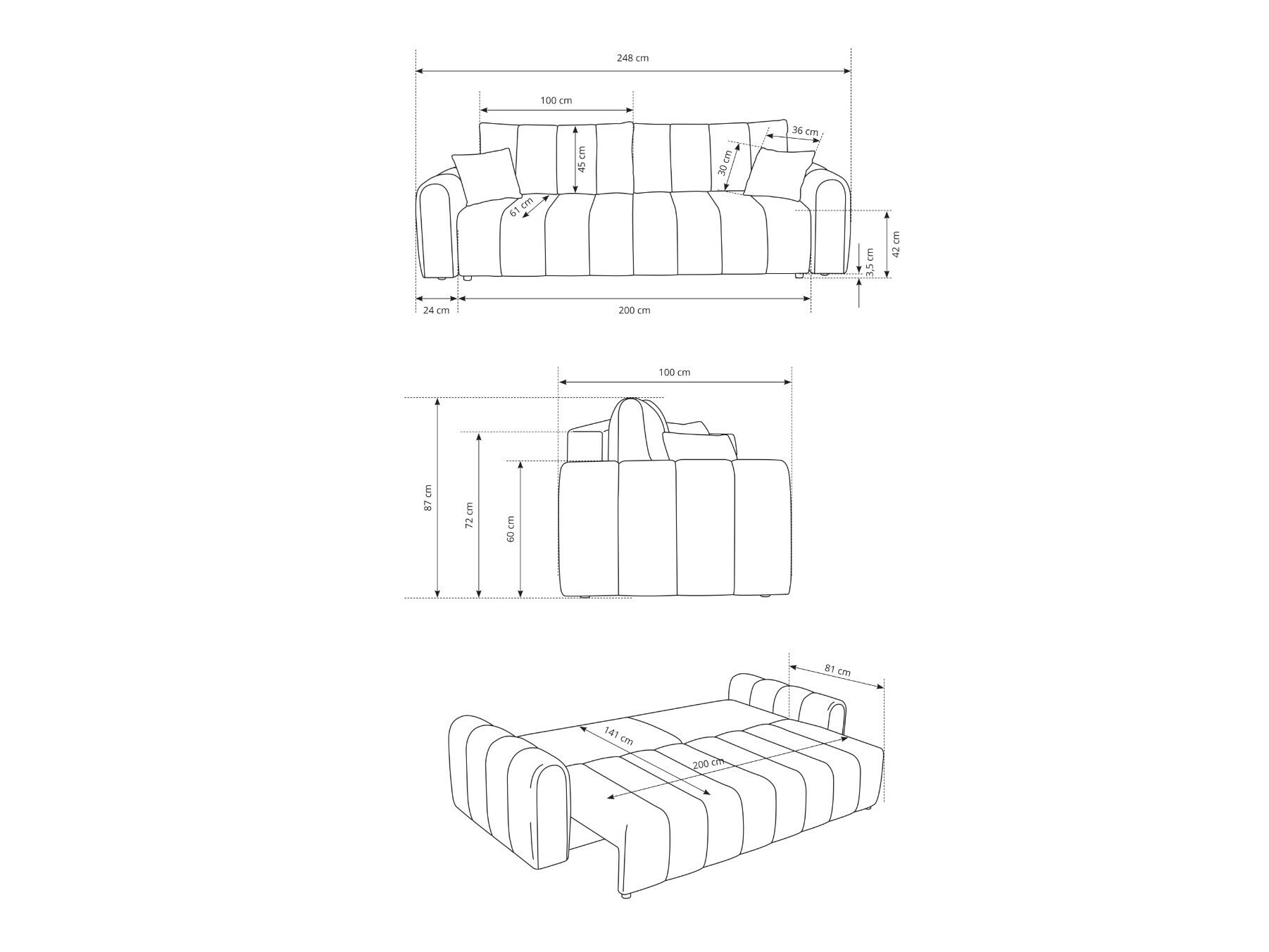 Slaapbank Kingston 159