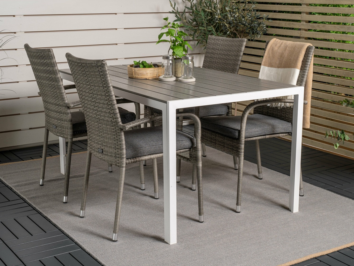 Tafel en stoelen set Dallas 4660