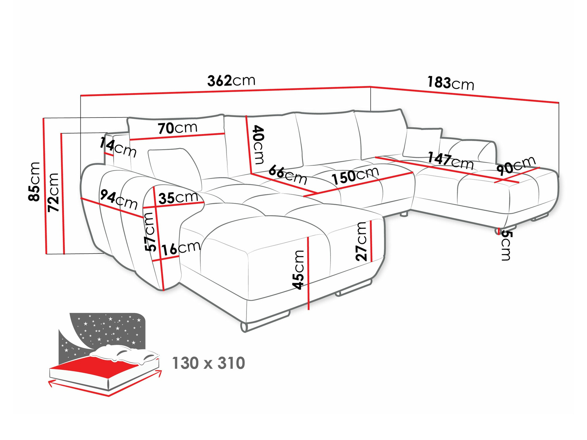 Hoekbank Camden 101 (Velo 626)