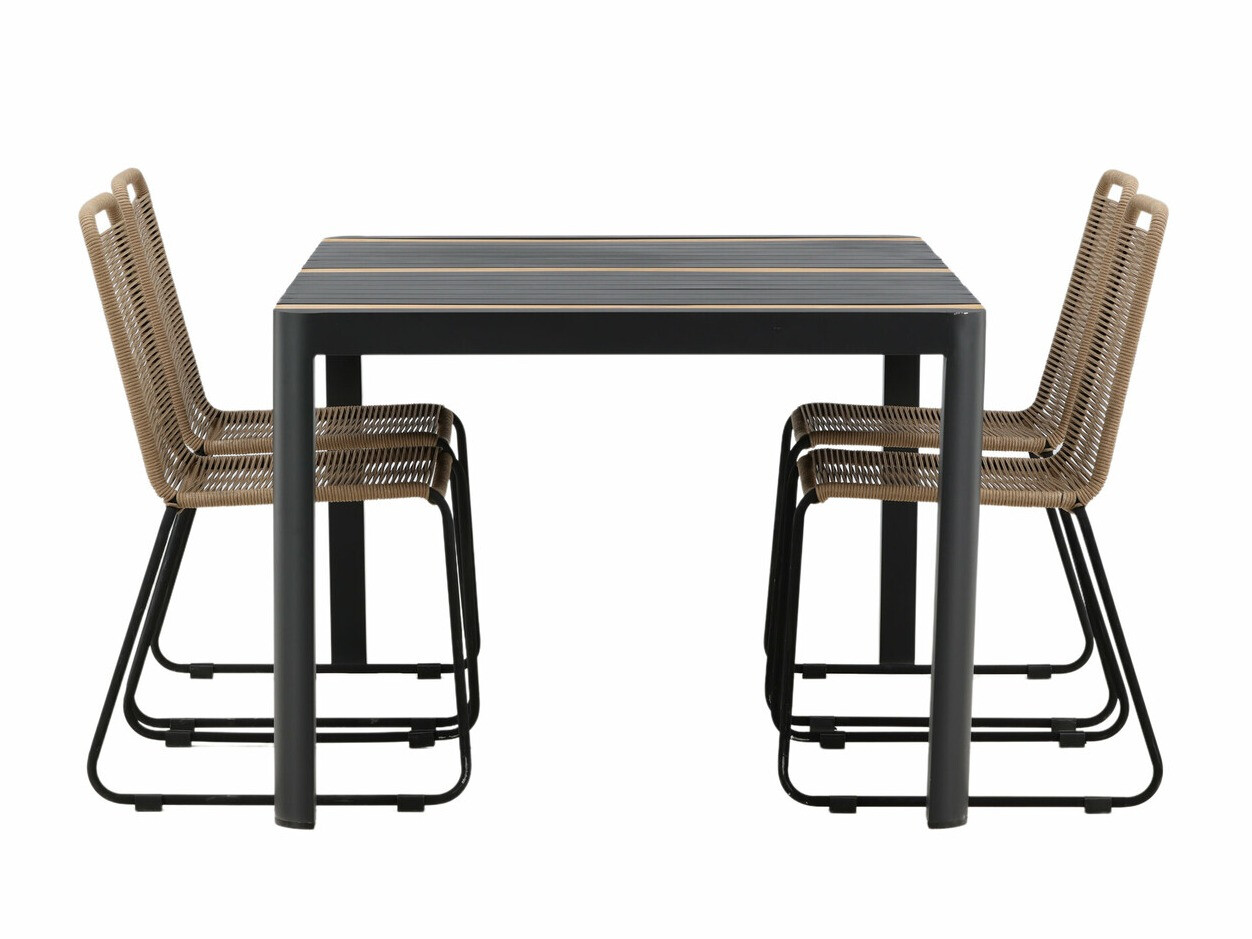 Tafel en stoelen set Dallas 4671