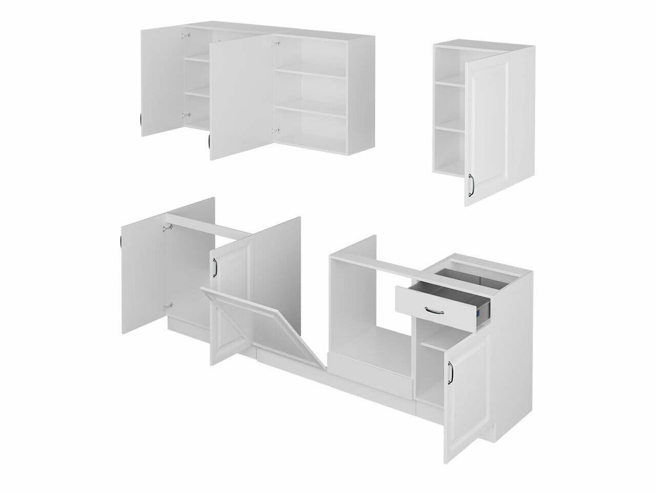 Modulaire keukenset Retro White 150