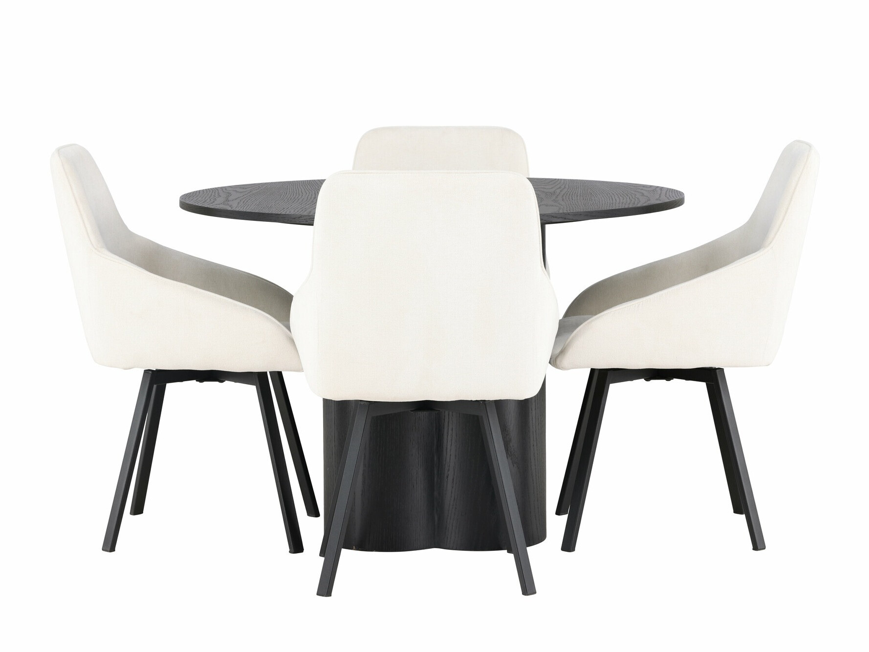 Eetkamerset Dallas 5008 (Zwart)