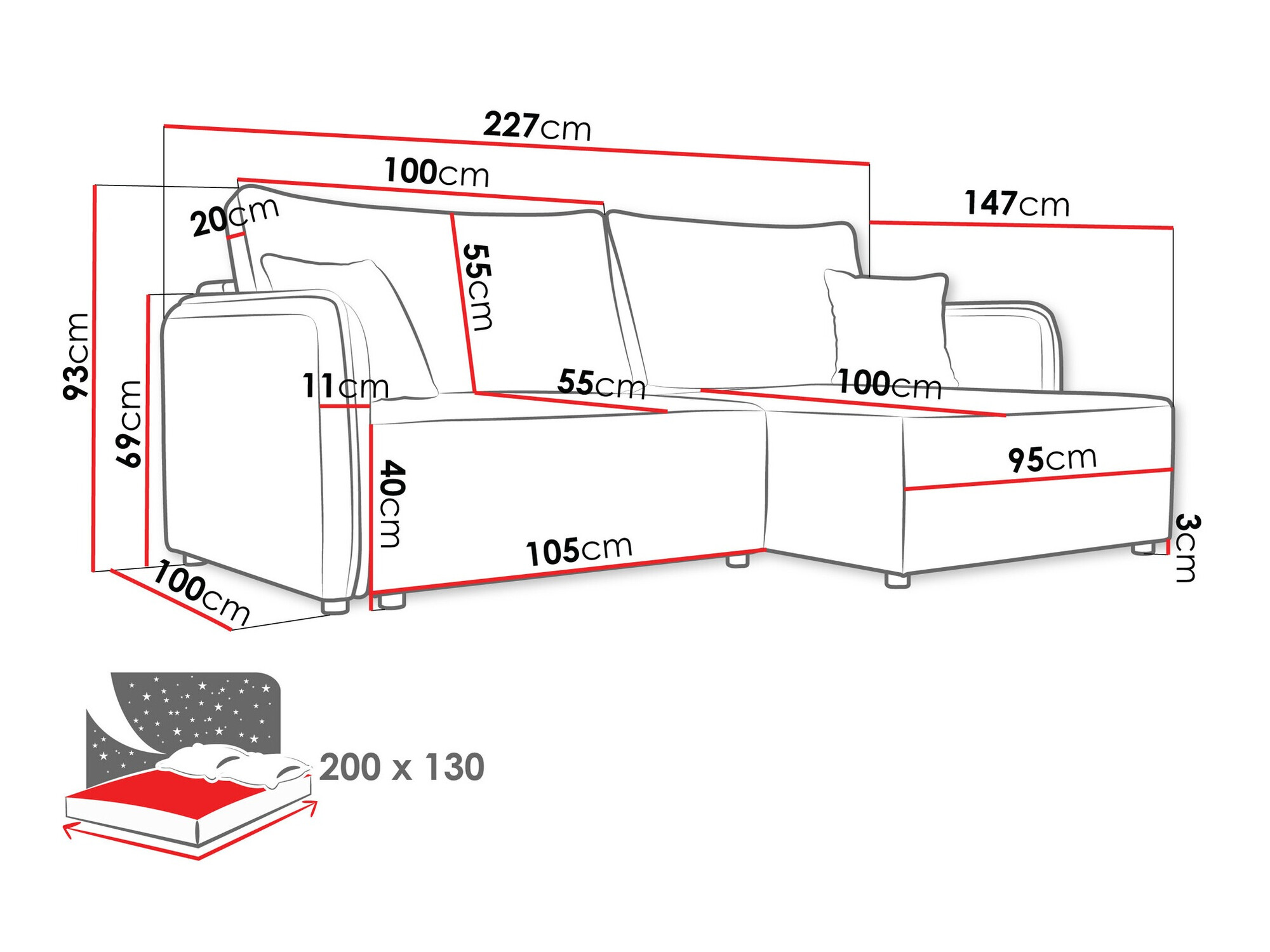 Hoekbank TrendyNest Turtura (Velo 621)
