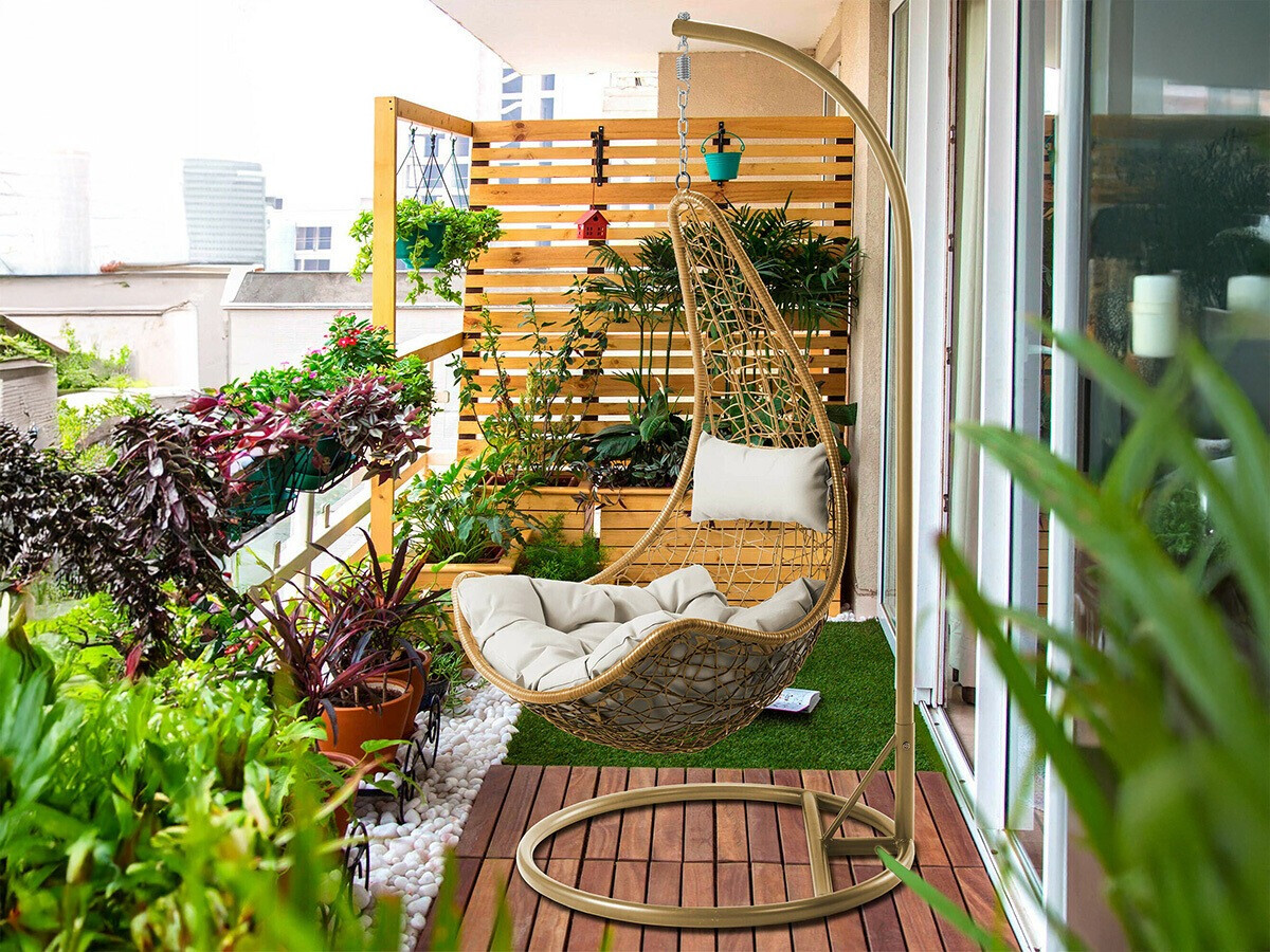 Hangende stoel Comfivo 313 (Bruin + Beige)