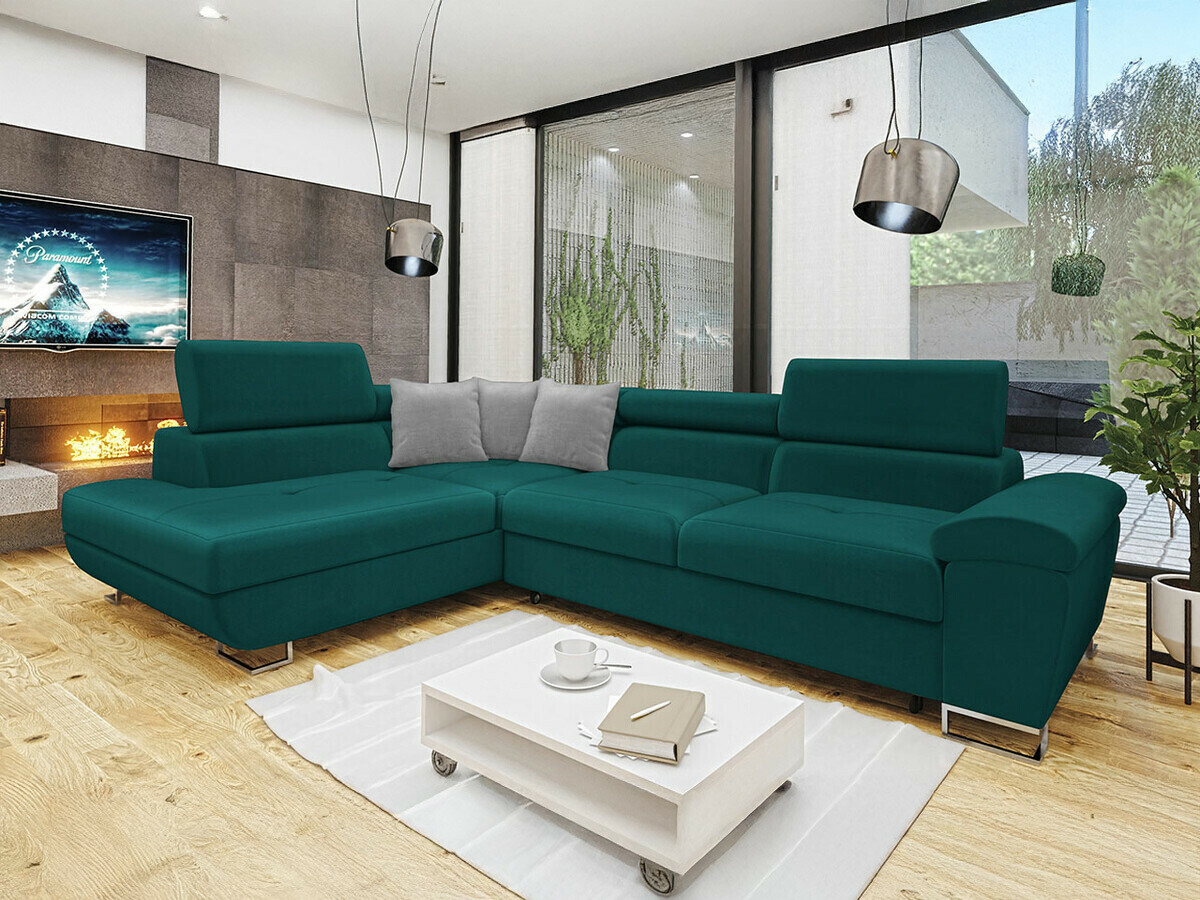 Hoekbank Comfivo 166 (Magic Velvet 2221 + Magic Velvet 2240)