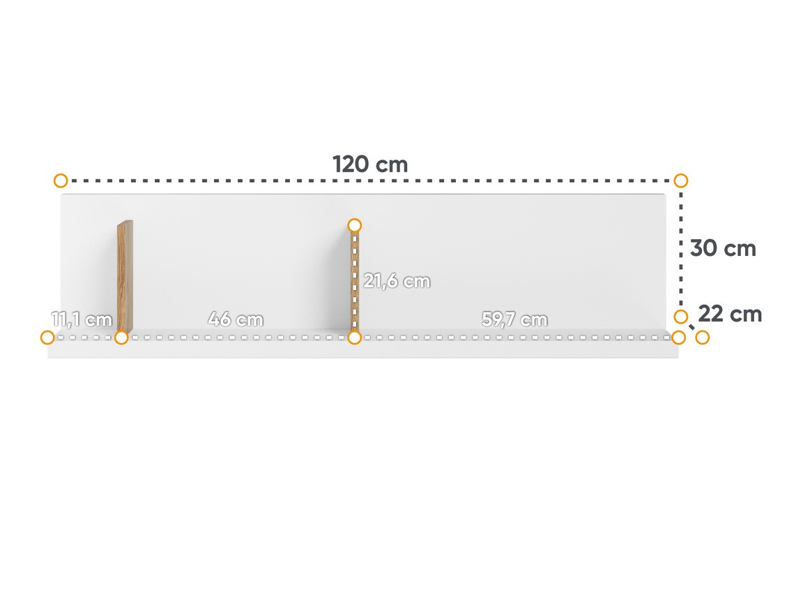 Wandplank Tesonu 105