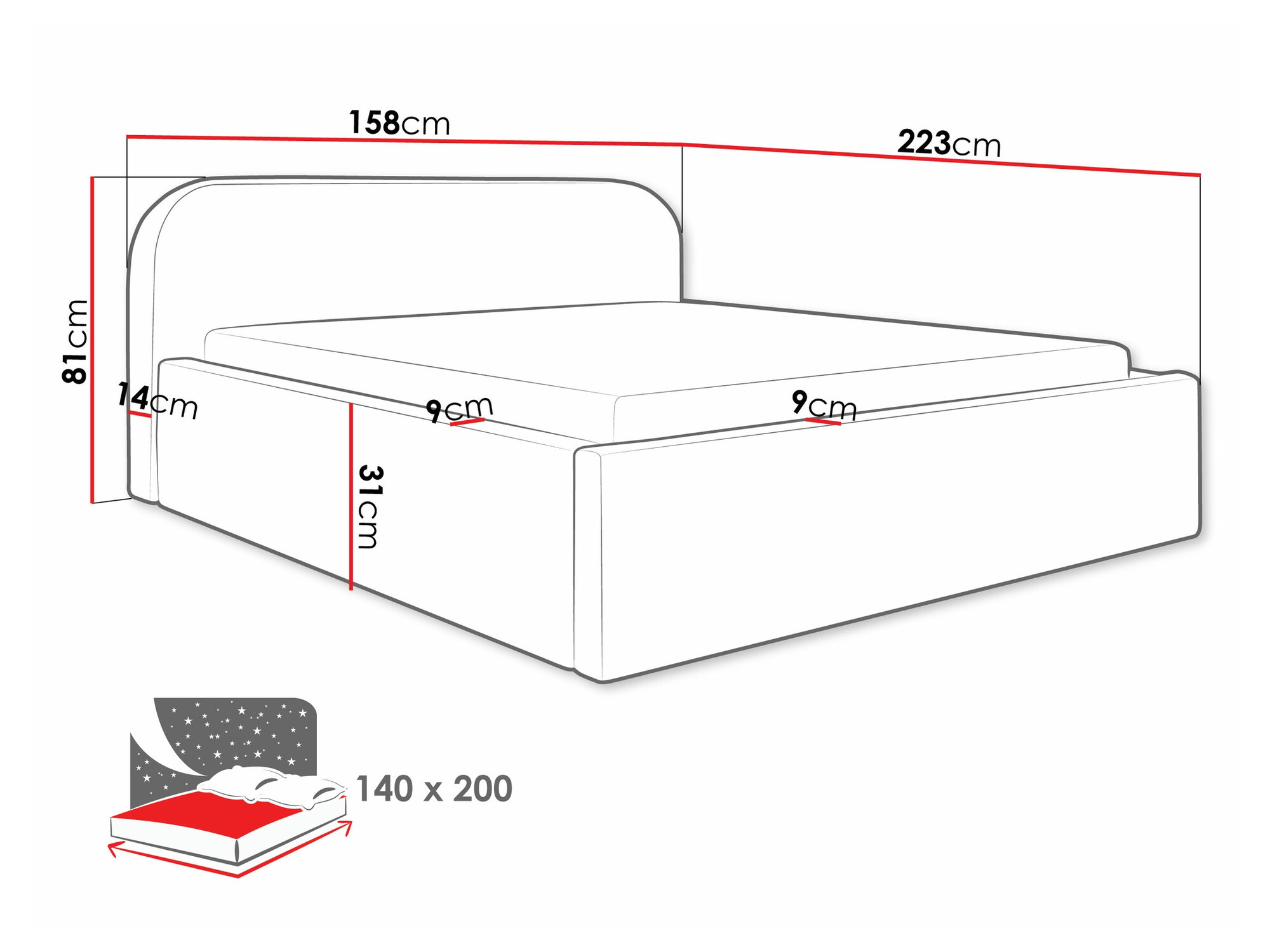 Bed Comfivo 409 (Abriamo 14)