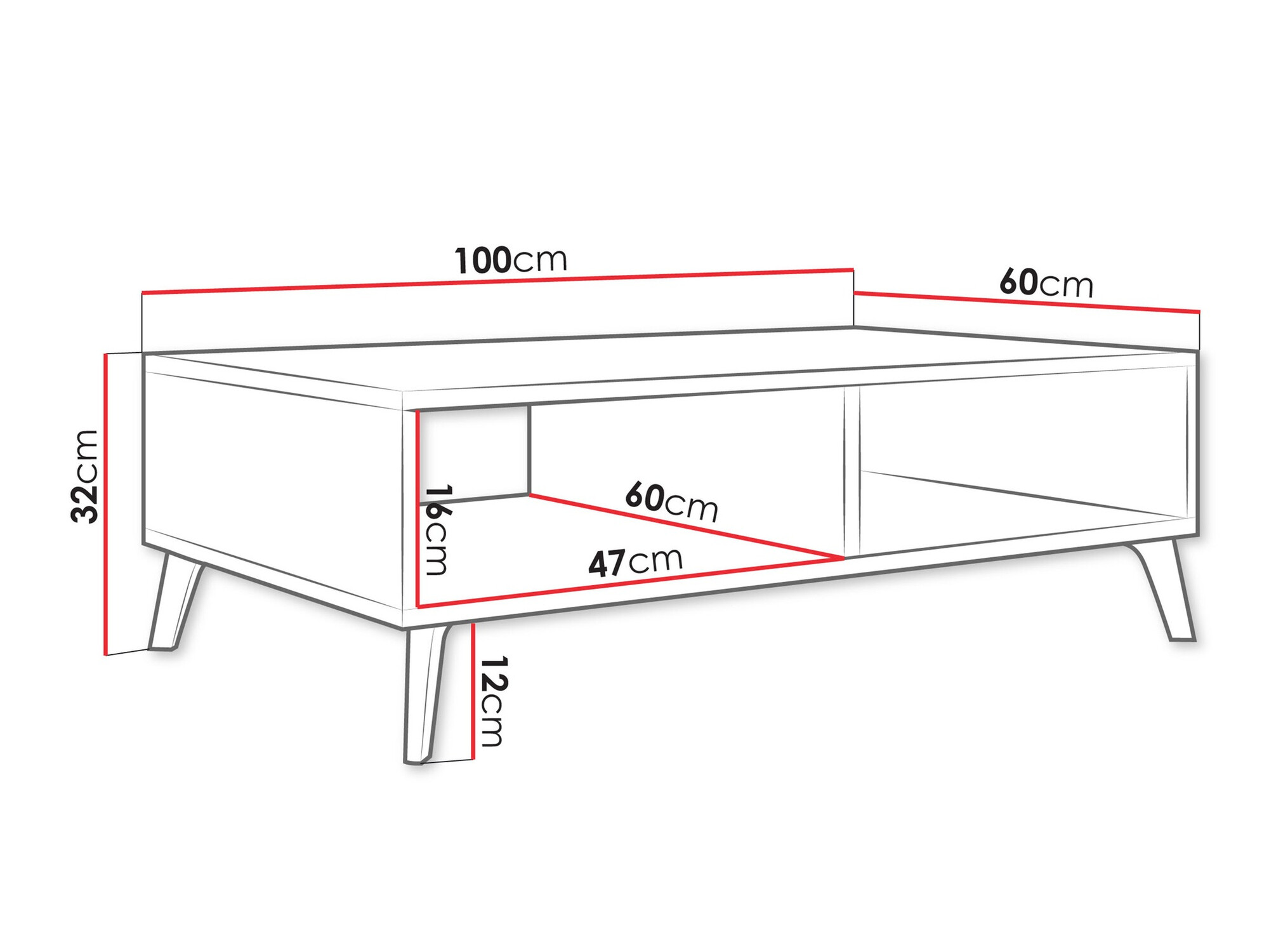 Salontafel Comfivo Capella (Wit)