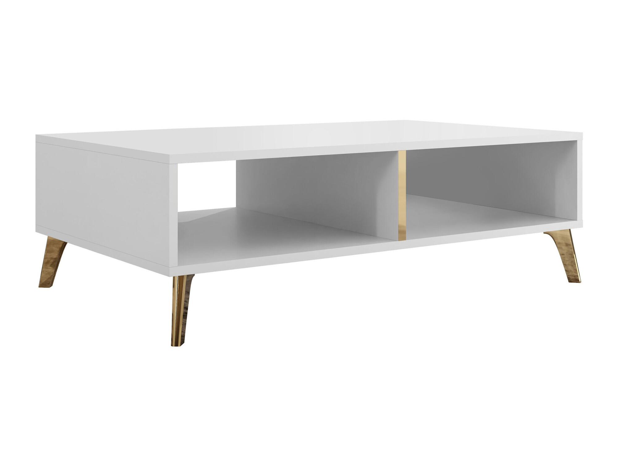 Woonkamerset Teslomo 102 (Wit + Glanzend wit)