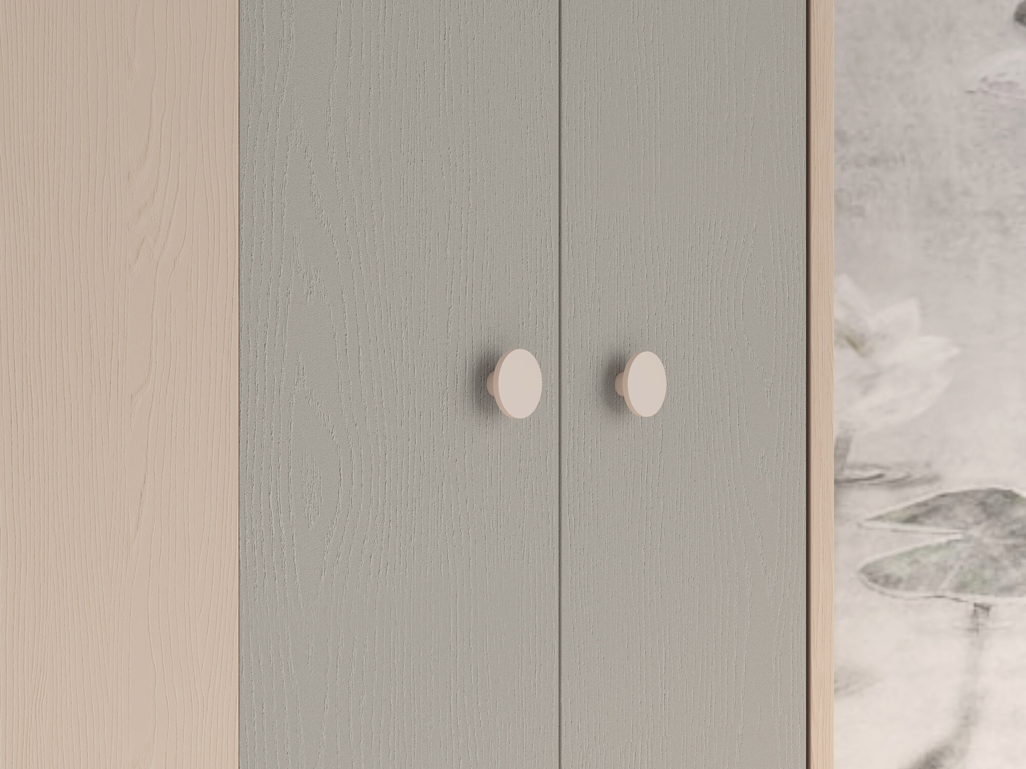 Hoekkledingkast Tortoli 100 (Grijs)