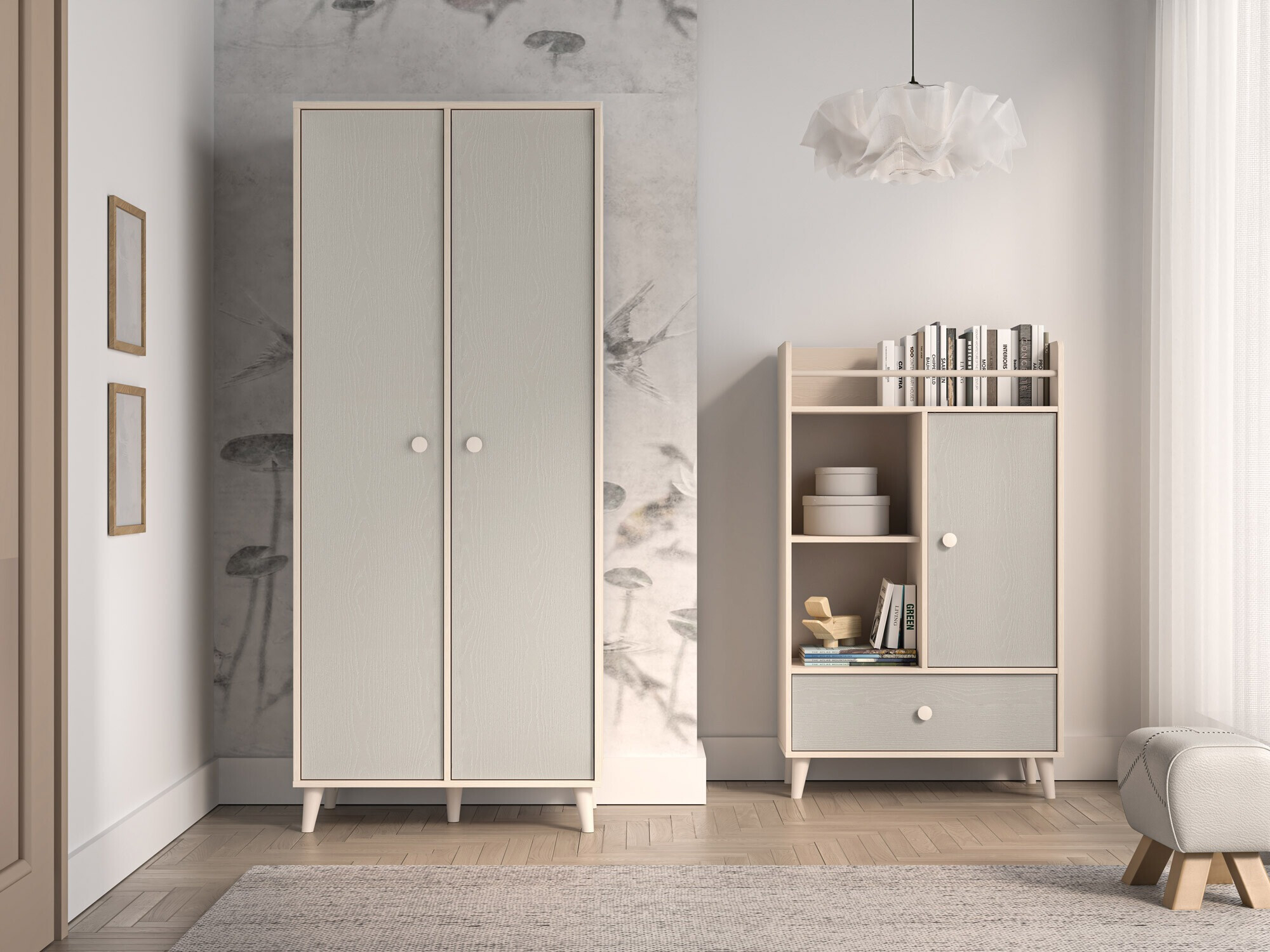 Kledingkast Tortoli 101 (Grijs)