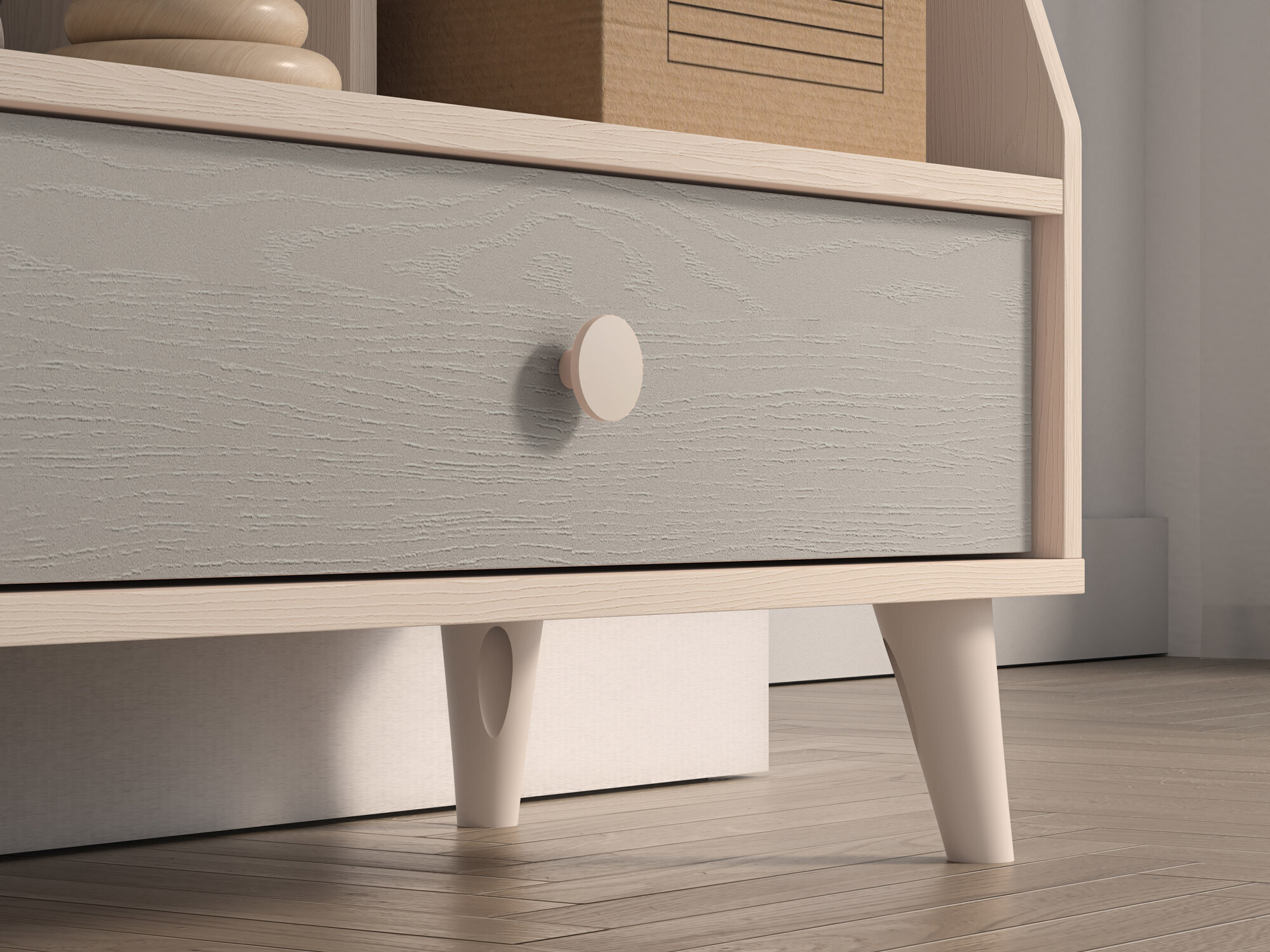 Boekenkast Tortoli 107 (Grijs)