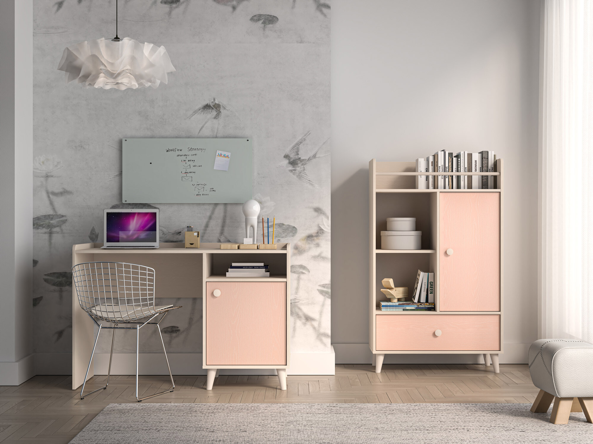 Bureau Tortoli 106 (Roze)